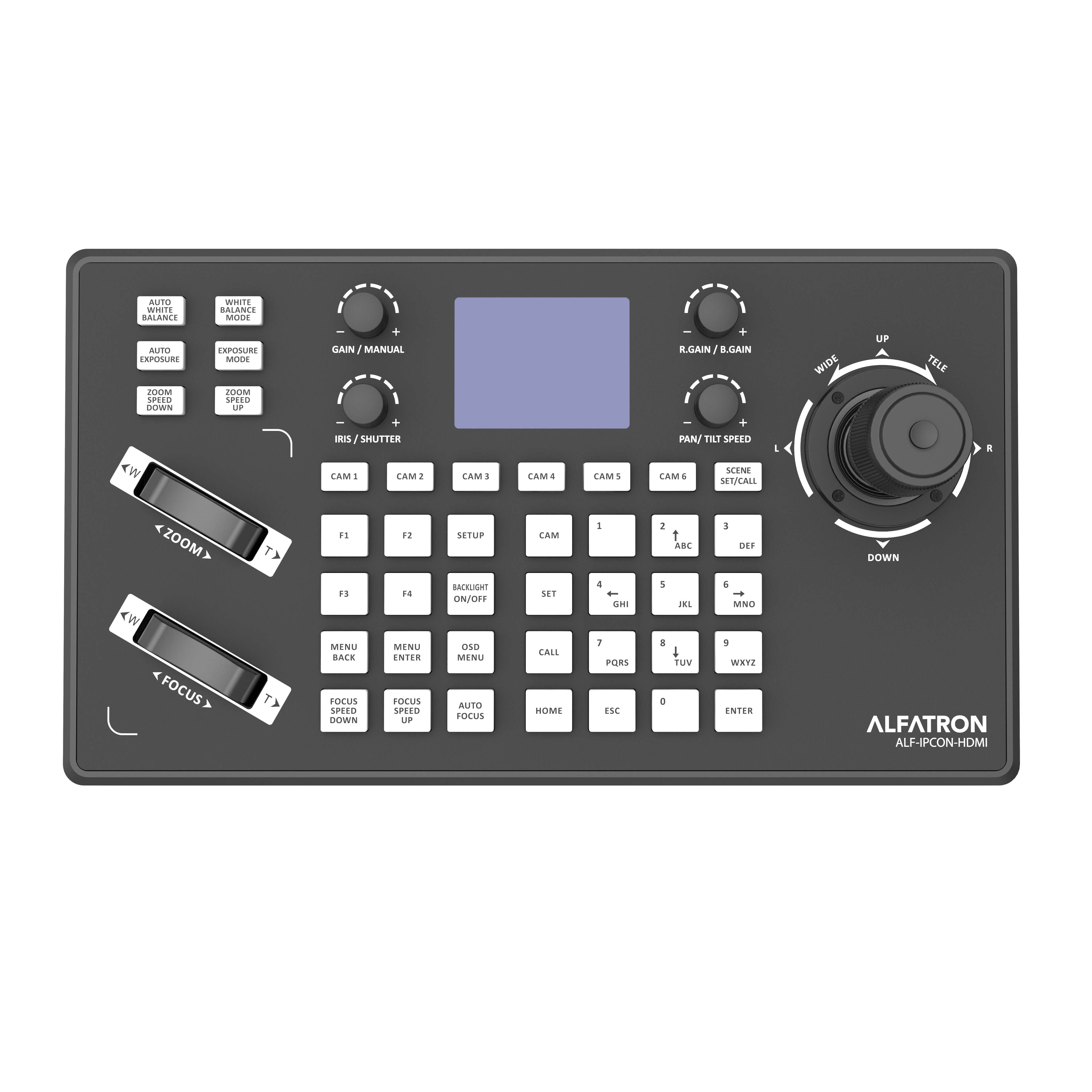 Alfatron IPCON-HDMI - IP and Serial PTZ Camera Joystick Controller, top