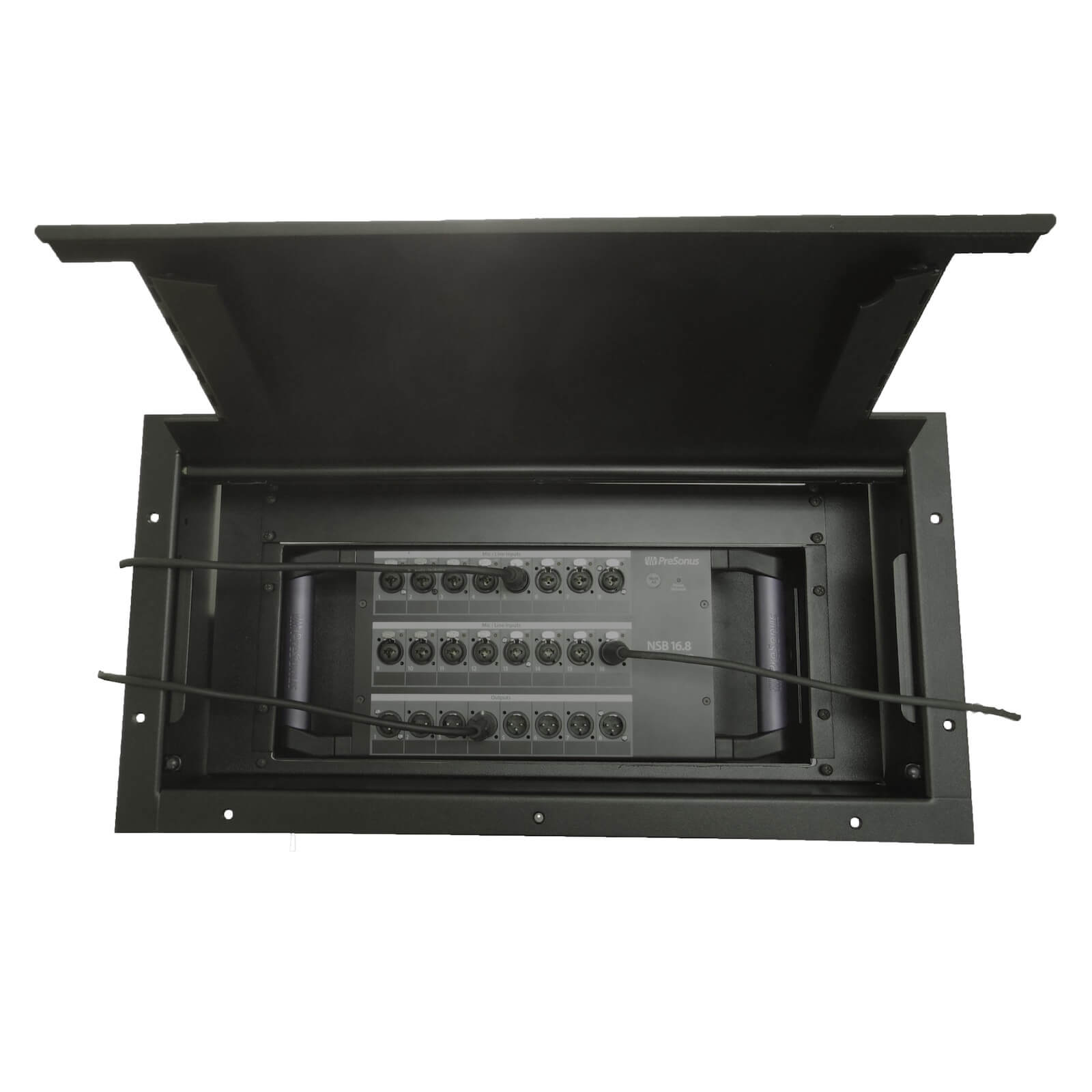 Ace Backstage 175SLBK - Stage Pocket for PreSonus NSB Stage Box, open