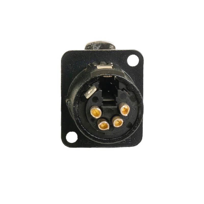 Ace Backstage C-15105 - Connectrix Female XLR 4-Pin Solder Connector, rear