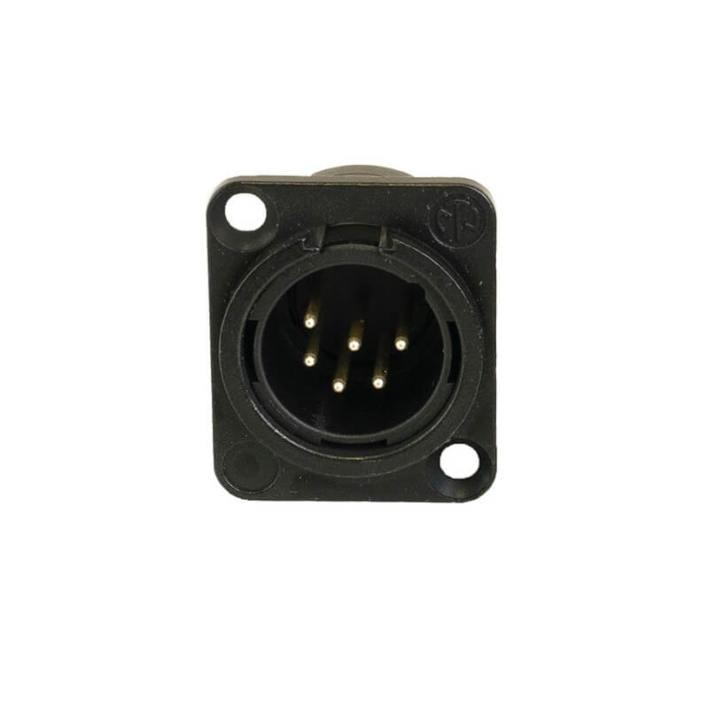 Ace Backstage C-15121 - Connectrix Male XLR 6-Pin Solder Connector, front
