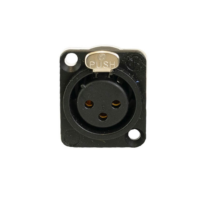 Ace Backstage C-15128 - Connectrix Female XLR 3-Pin Screw Connector, front