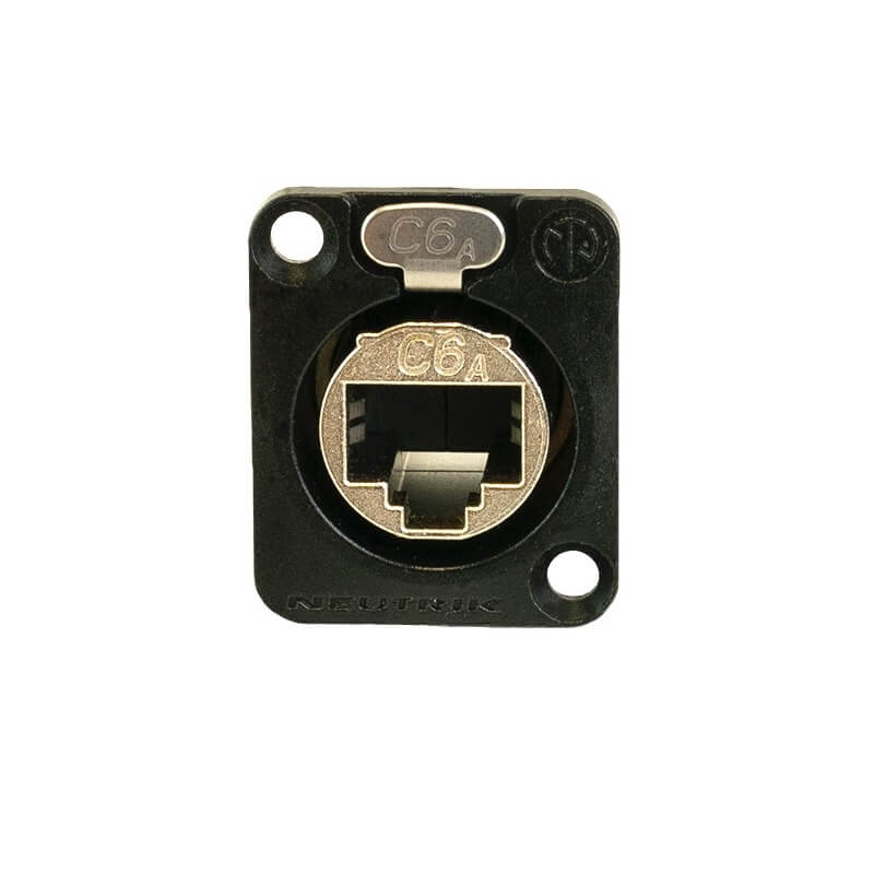 Ace Backstage C-15150 - Connectrix RJ45 EtherCON Cat6a Feed Thru Connector, front