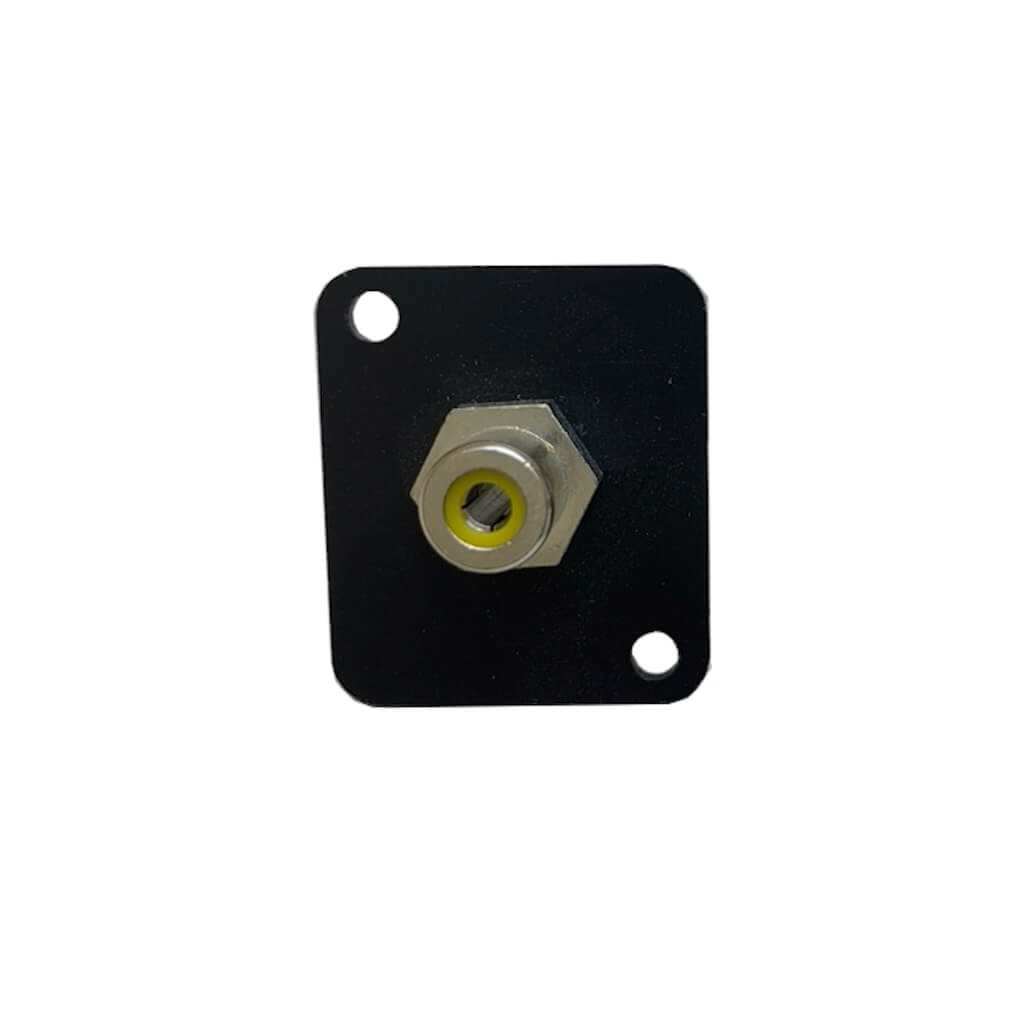 Ace Backstage C-25140 - Connectrix RCA Feed Thru Yellow Connector, front