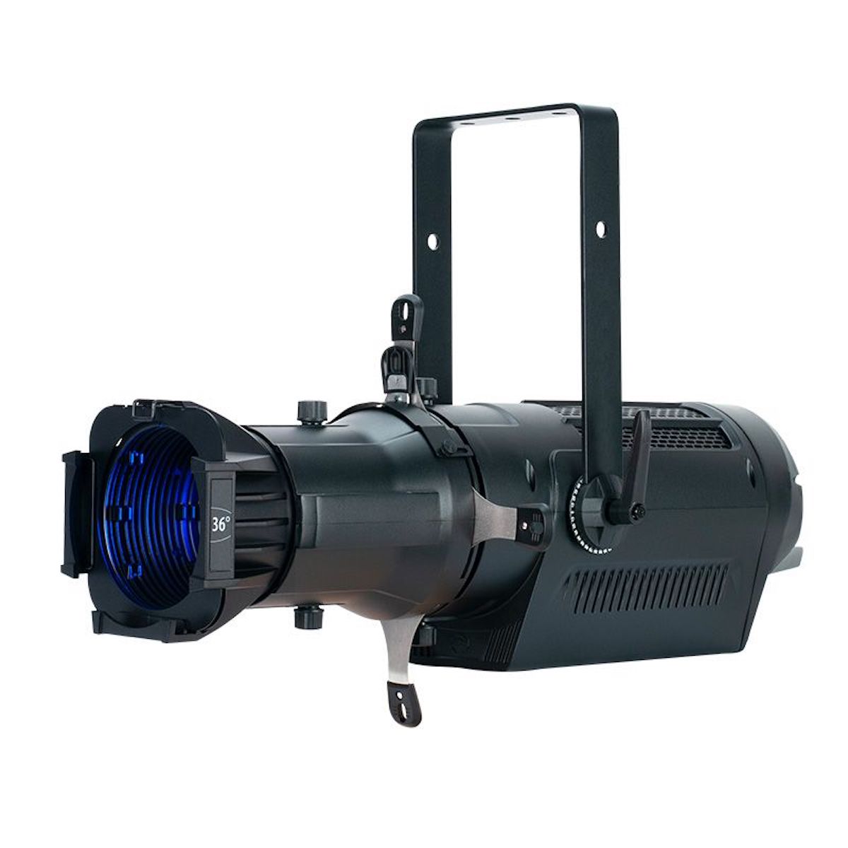 ADJ Encore Profile Pro Color - 250W RGBWAL LED Ellipsoidal, shown with optional 36º lens