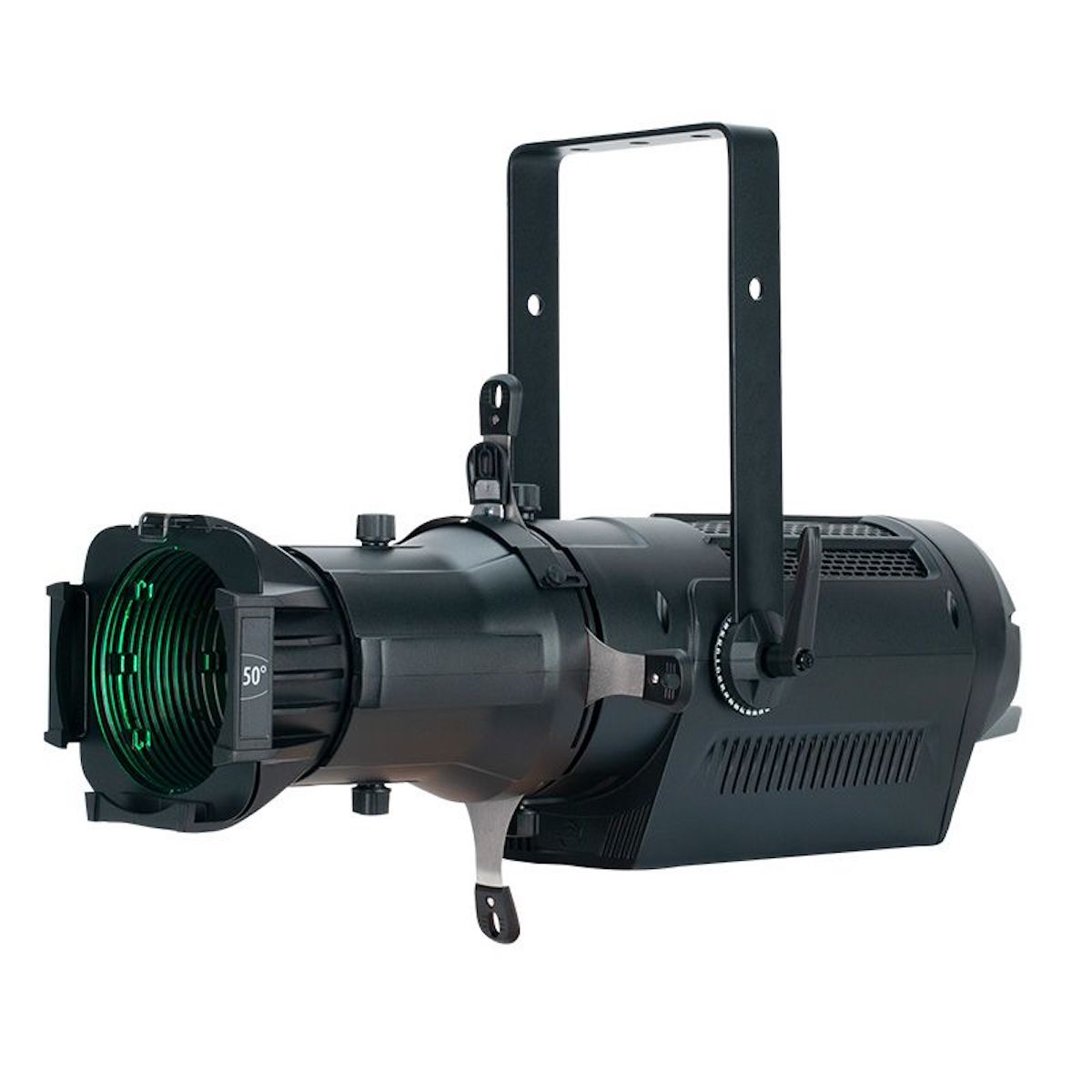 ADJ Encore Profile Pro Color - 250W RGBWAL LED Ellipsoidal, shown with optional 50º lens