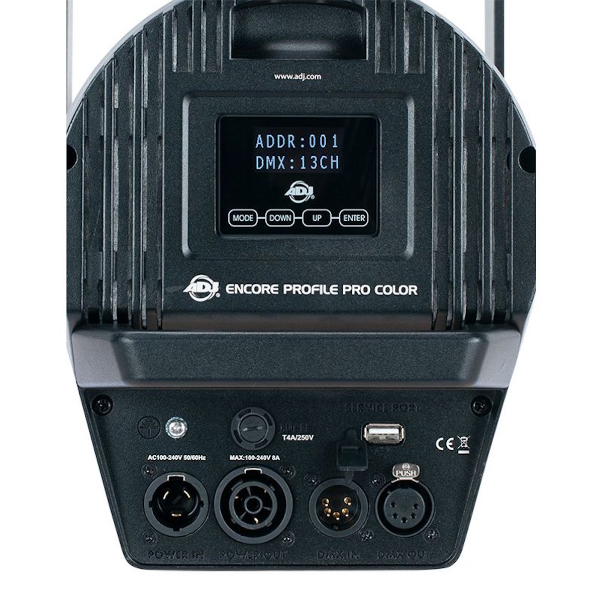 ADJ Encore Profile Pro Color - 250W RGBWAL LED Ellipsoidal, rear closeup