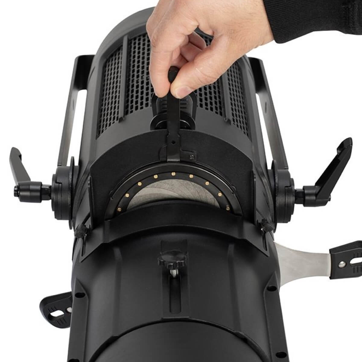 ADJ EPP IRIS - Manual, Drop-In Iris for Encore Profile Pro Ellipsoidal, placed in fixture