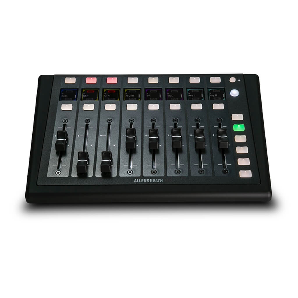 Allen & Heath IP8 - Eight Fader Remote Controller, front