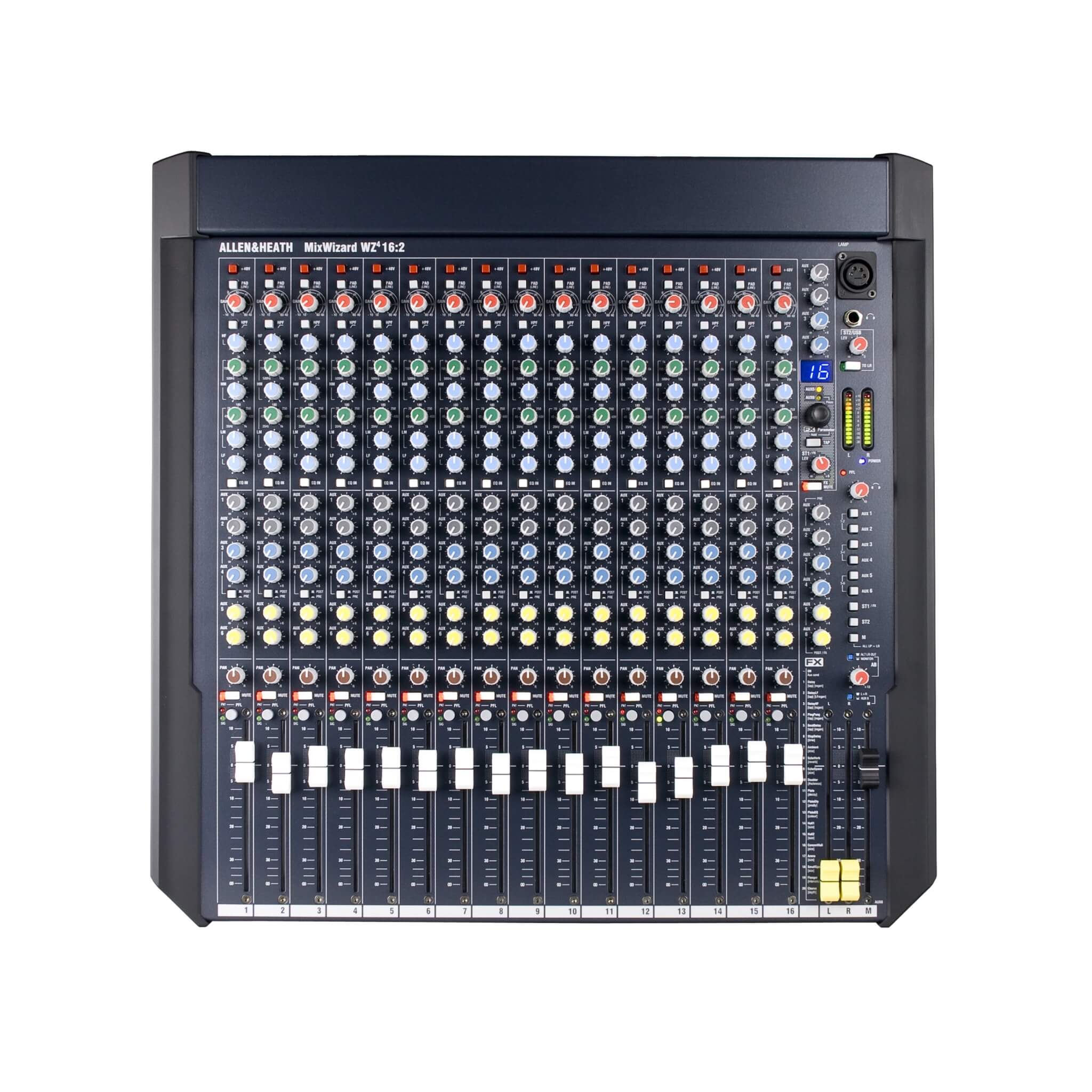 Allen & Heath MixWizard WZ4 16:2 16-Channel Analog Mixer, top