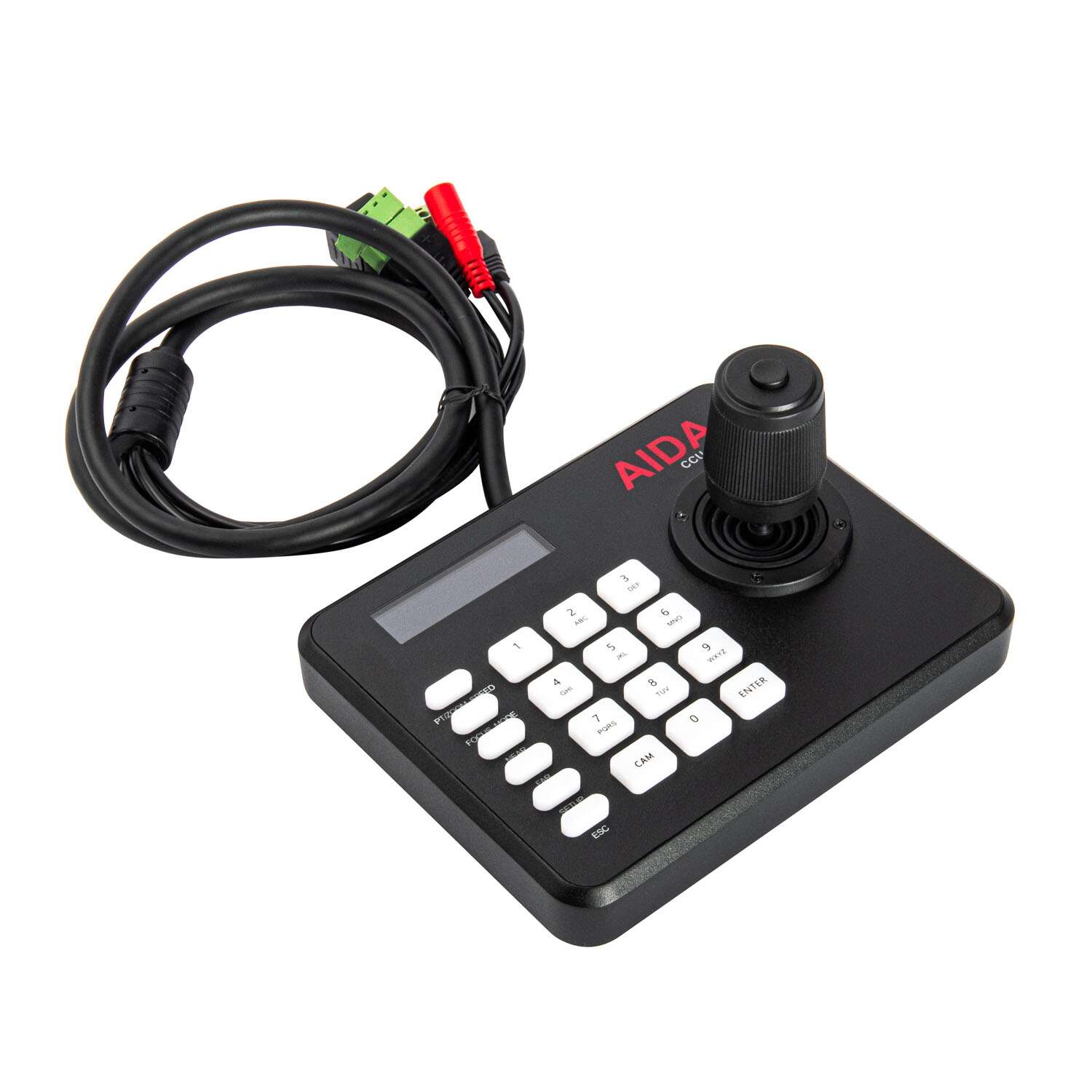 AIDA Imaging CCU-MINI - Compact VISCA Serial and IP PTZ Camera Controller, angle