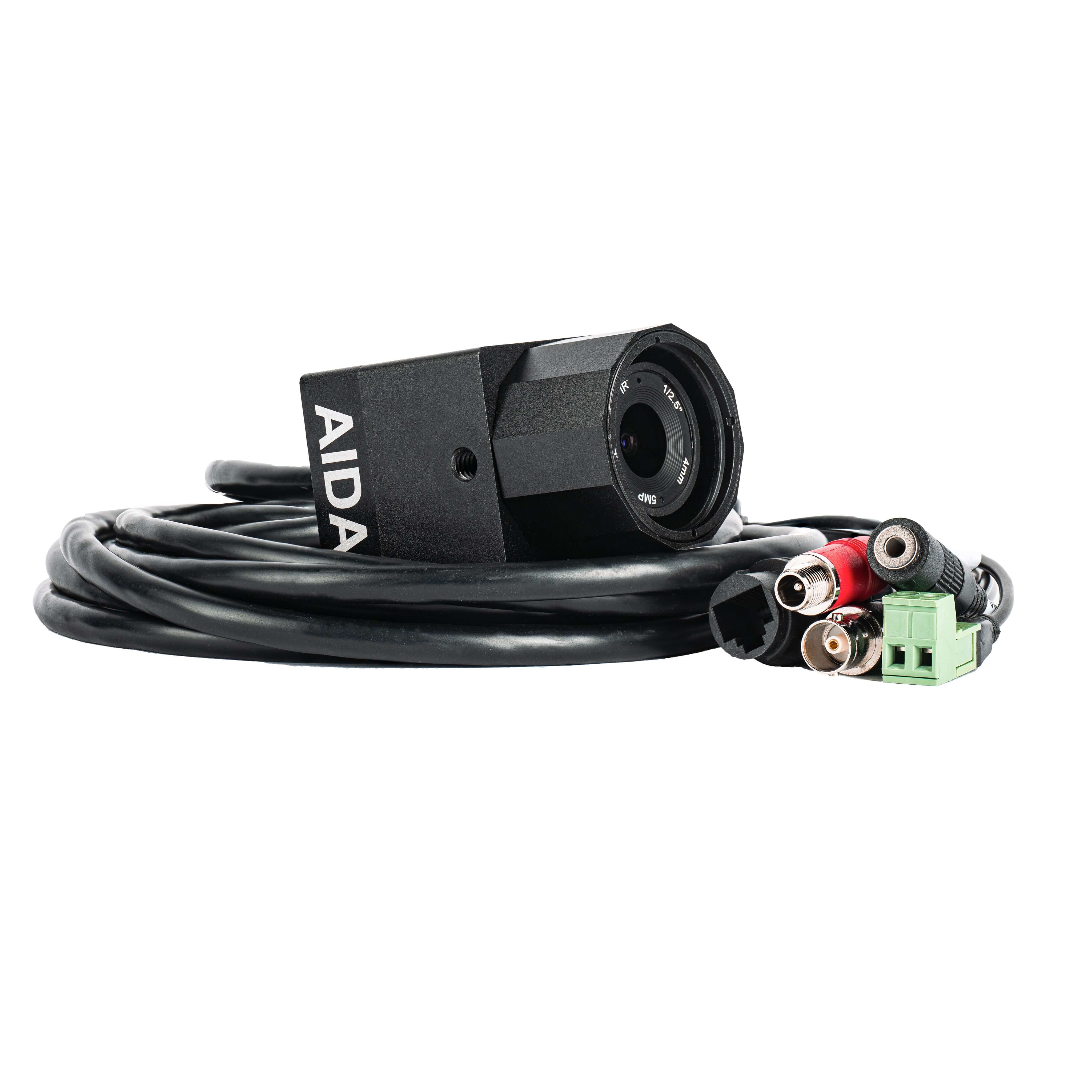 Aida HD3G-IPC-IP67 - 1080p HD 3G-SDI POV Camera with CS Mount, cables