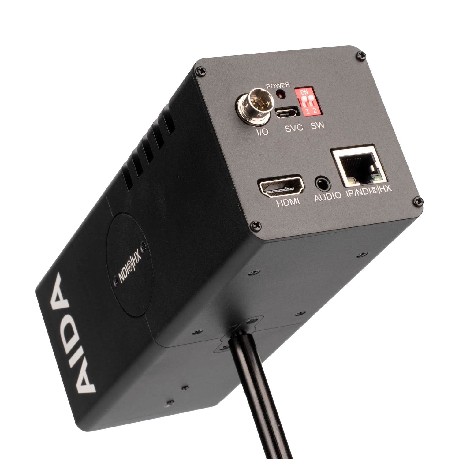AIDA Imaging HD-NDI-X20 - HD NDI|HX HDMI POV Camera with 20x Optical Zoom, mounted