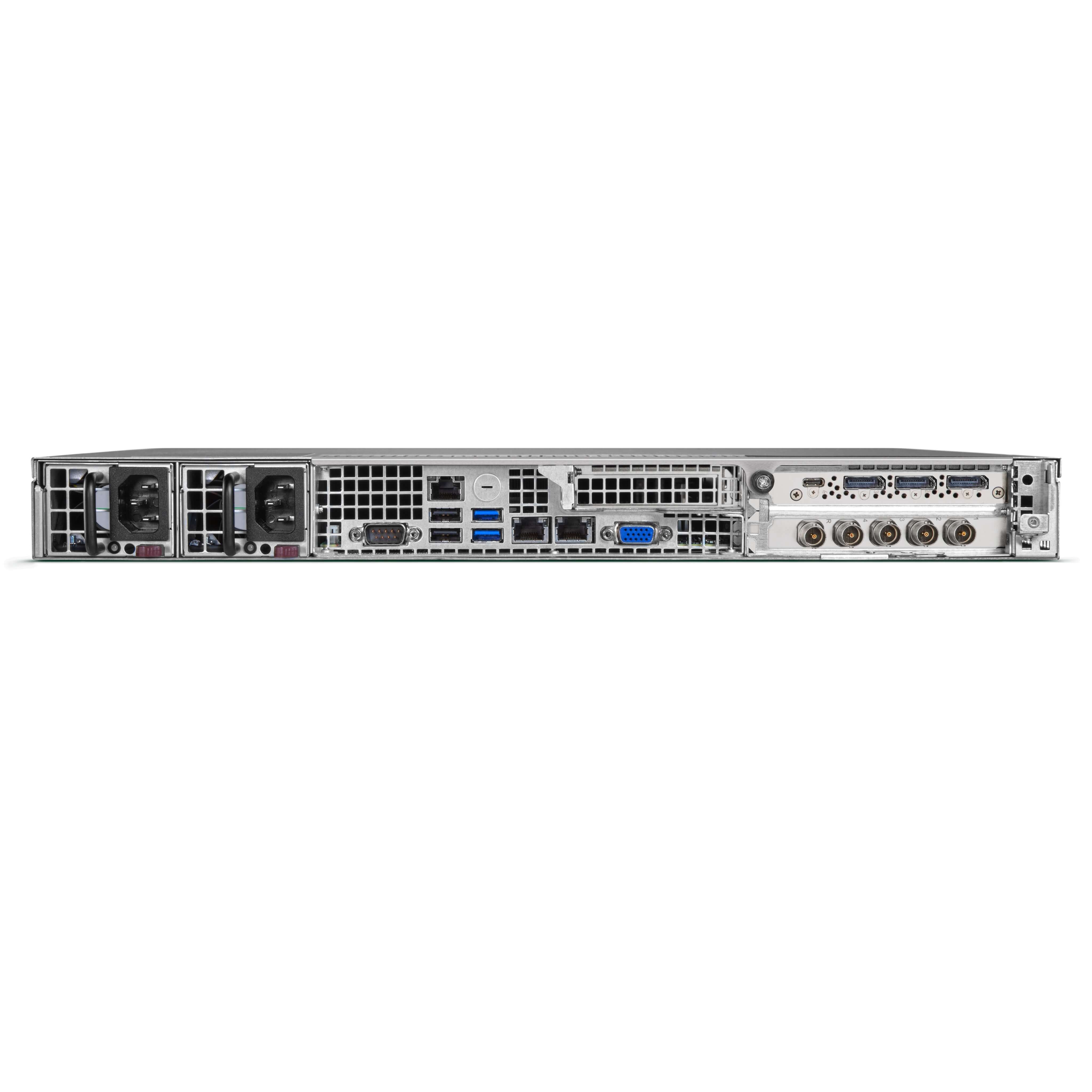 AJA BRIDGE LIVE - Multi-Channel Video Streaming and Transcoding System, rear