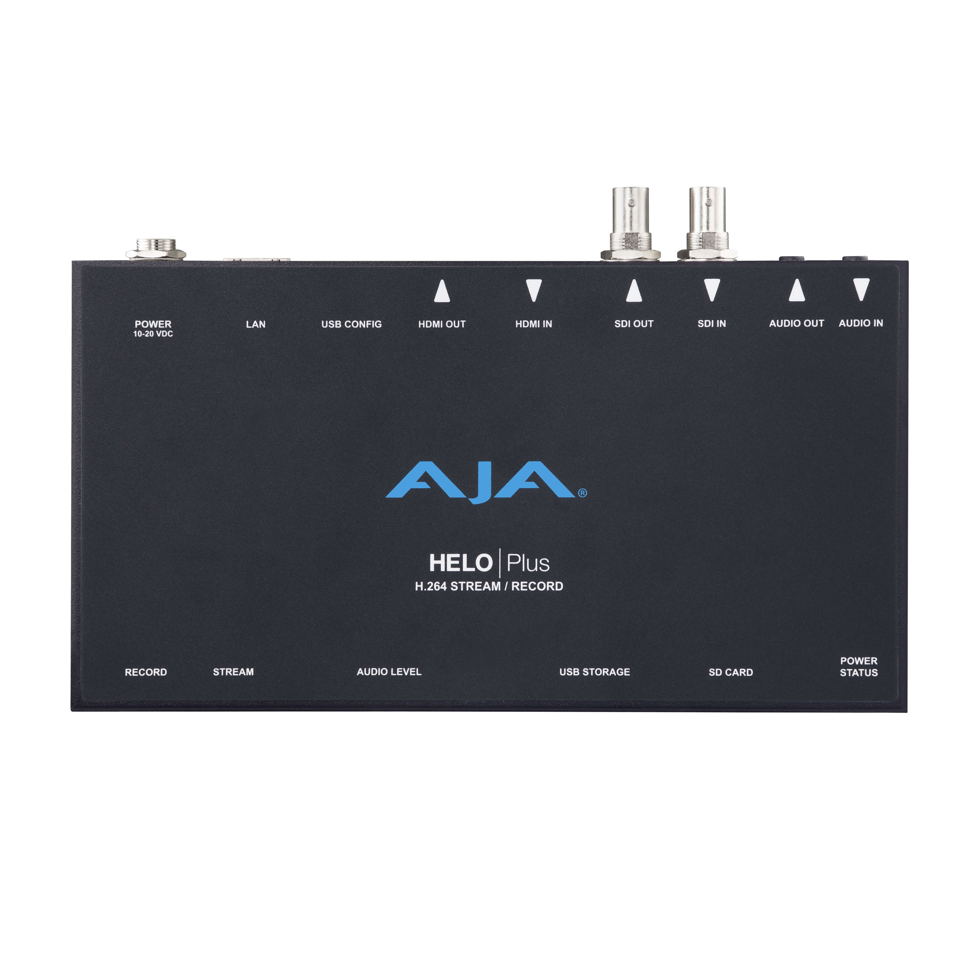 AJA HELO Plus - Advanced H.264 Streaming and Recording Appliance, top