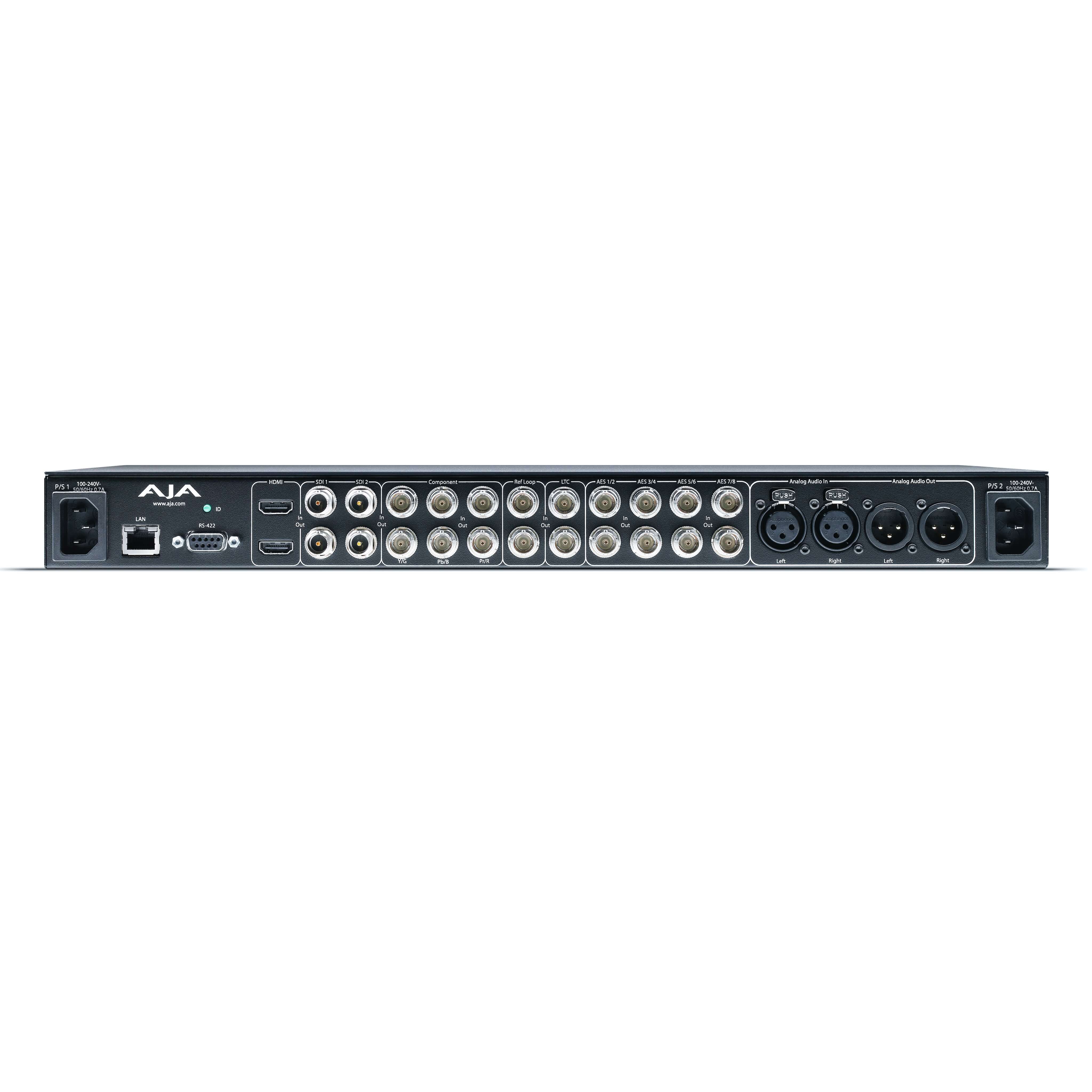 AJA Ki Pro Rack - 1RU HD/SD ProRes DNxHD Recorder and Player, rear