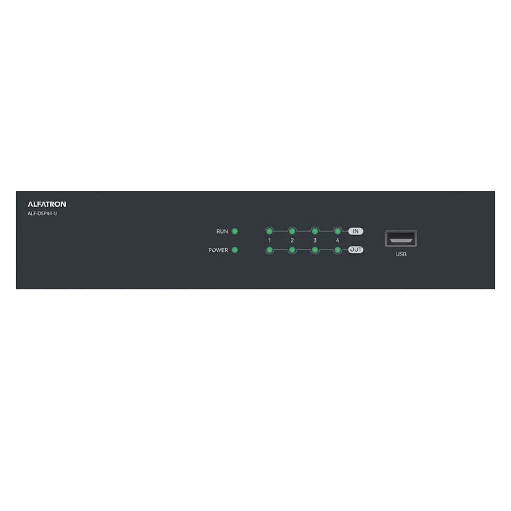 Alfatron DSP44-U - 4in/4out Audio Digital Signal Processor, front