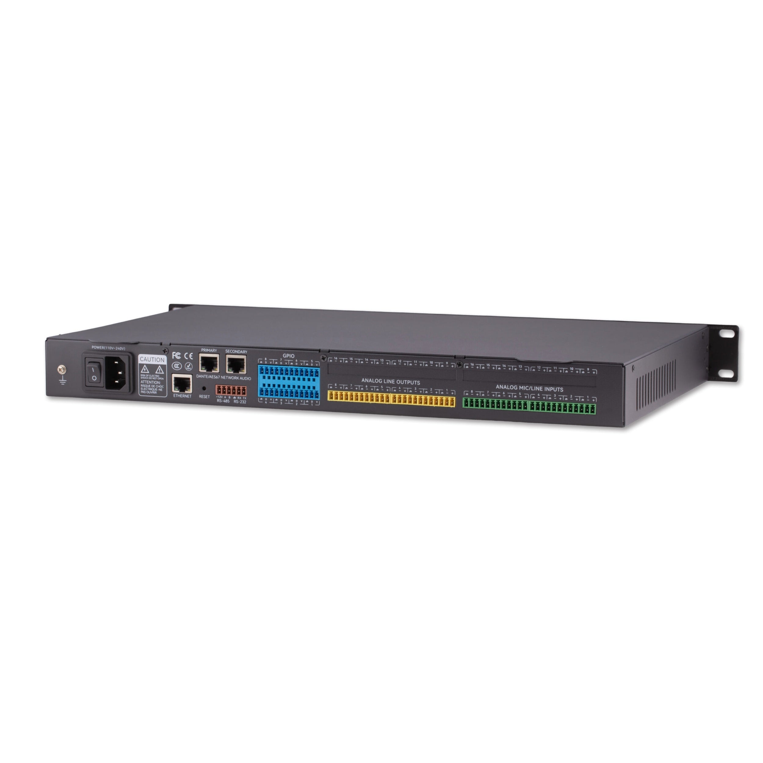 Alfatron DSP88-UD (Dante) - 8in/8out Audio Digital Signal Processor, left