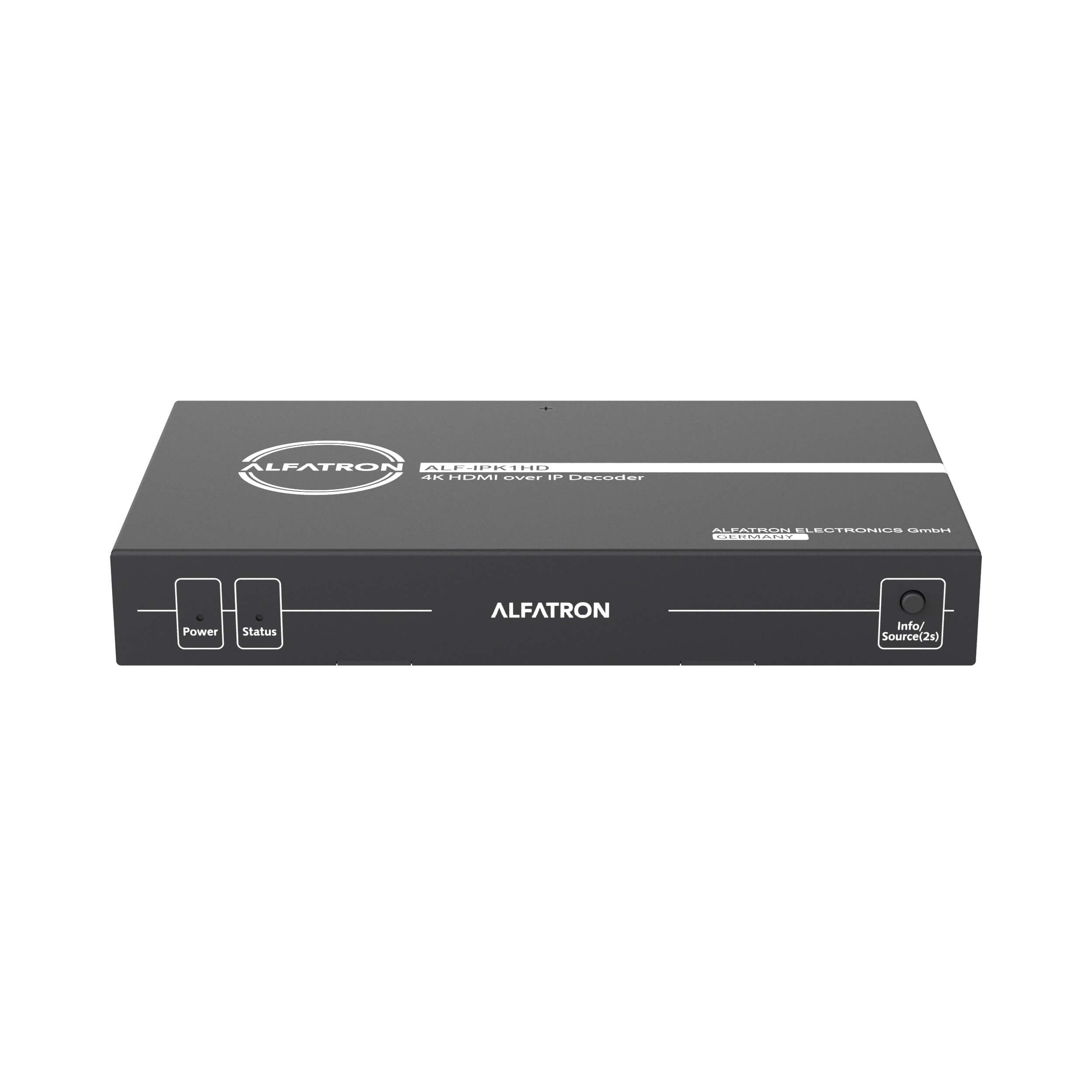 Alfatron IPK1HD - 4K AV Over IP Decoder, front