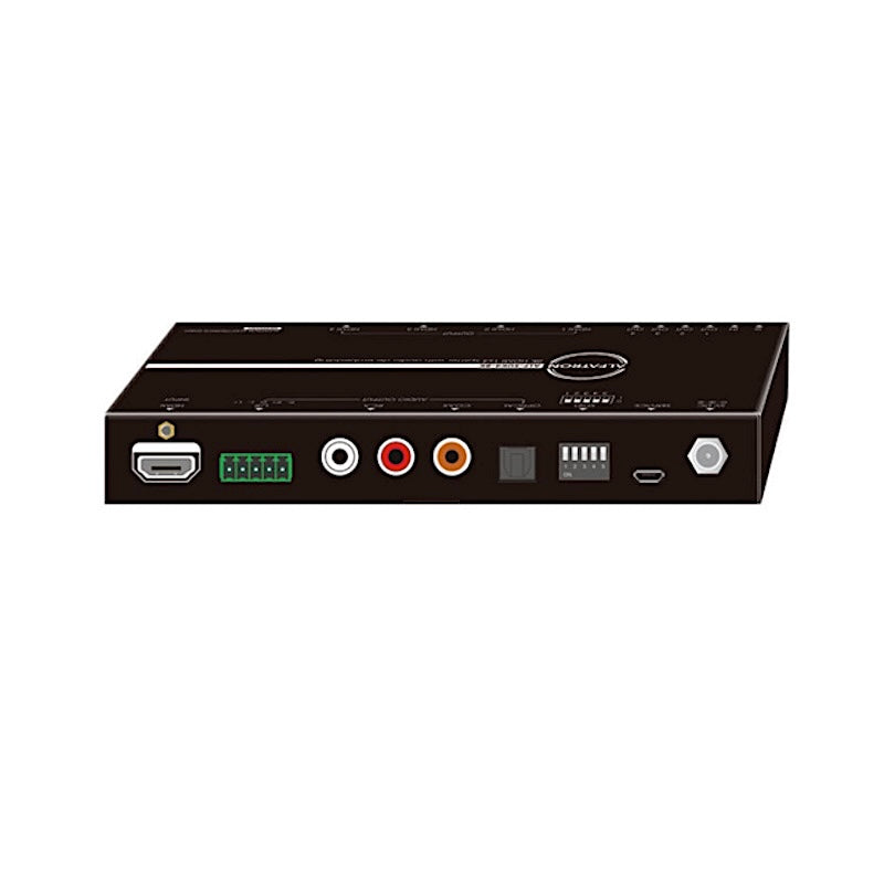 Alfatron SUK4-8K - 1x4 8K HDMI Splitter with Audio De-Embedding, rear