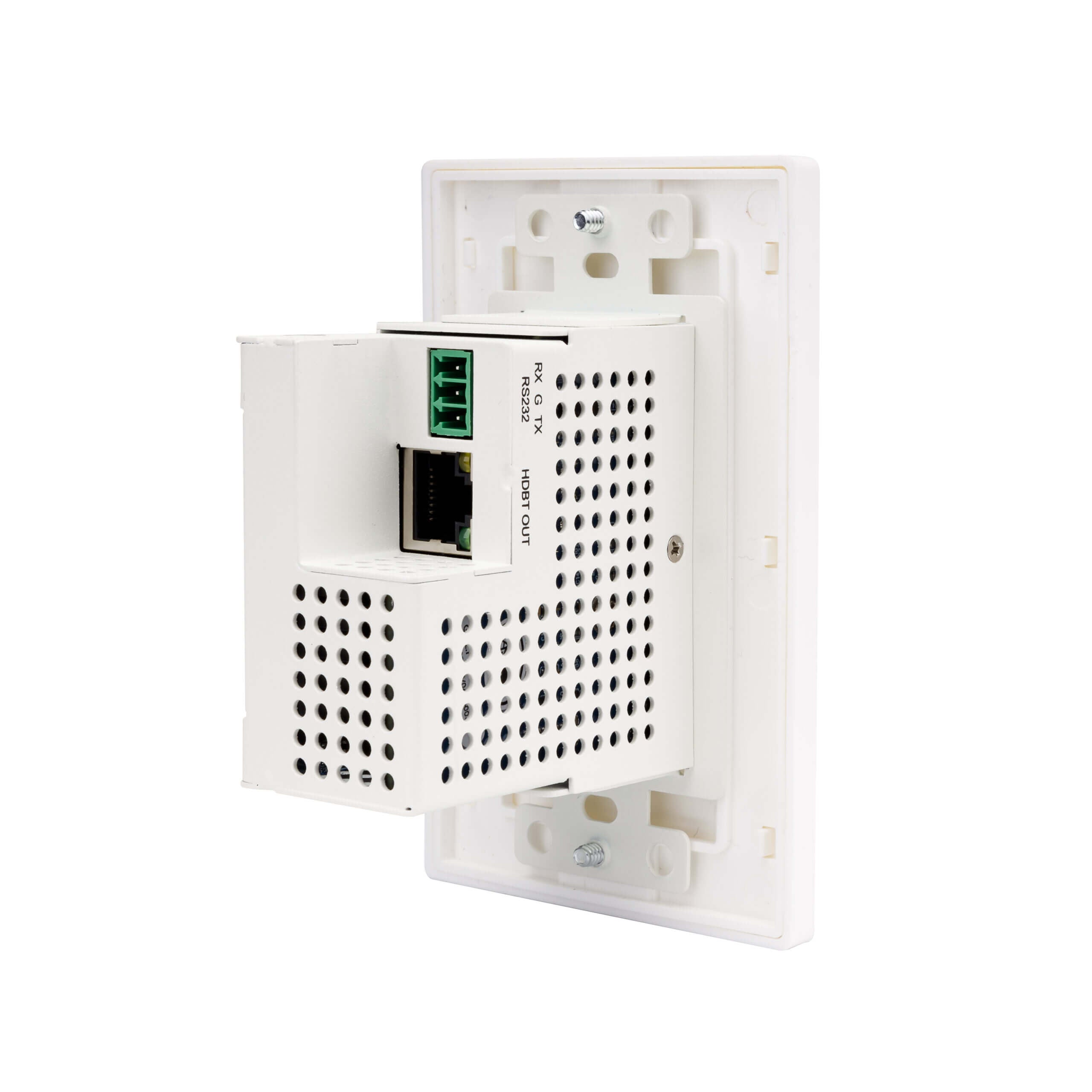 Alfatron TRUK100-RS - HDBaseT Wall Plate Transmitter, rear right