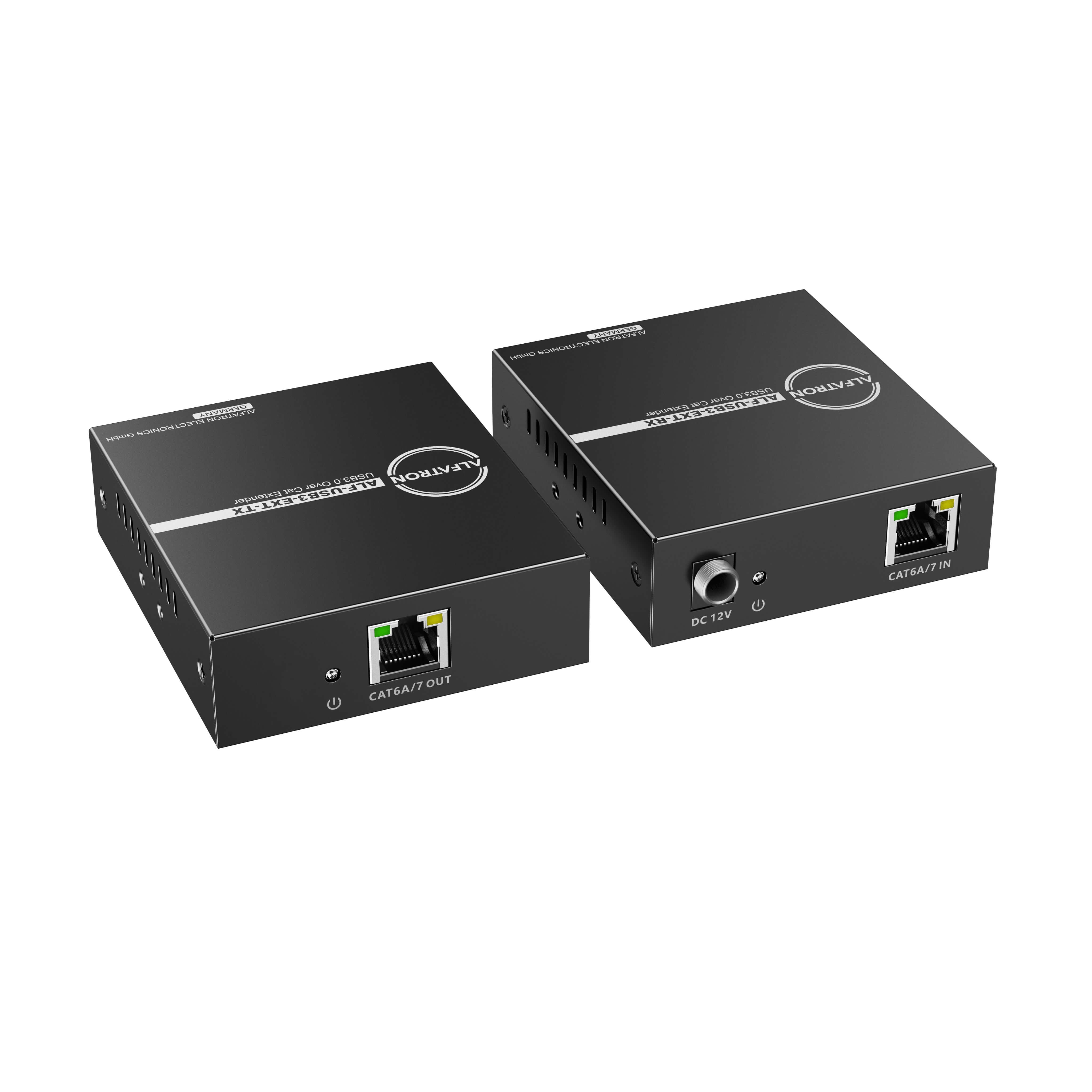 Alfatron USB3-EXT - USB 3.0 Over Cat Extender Kit, rear right