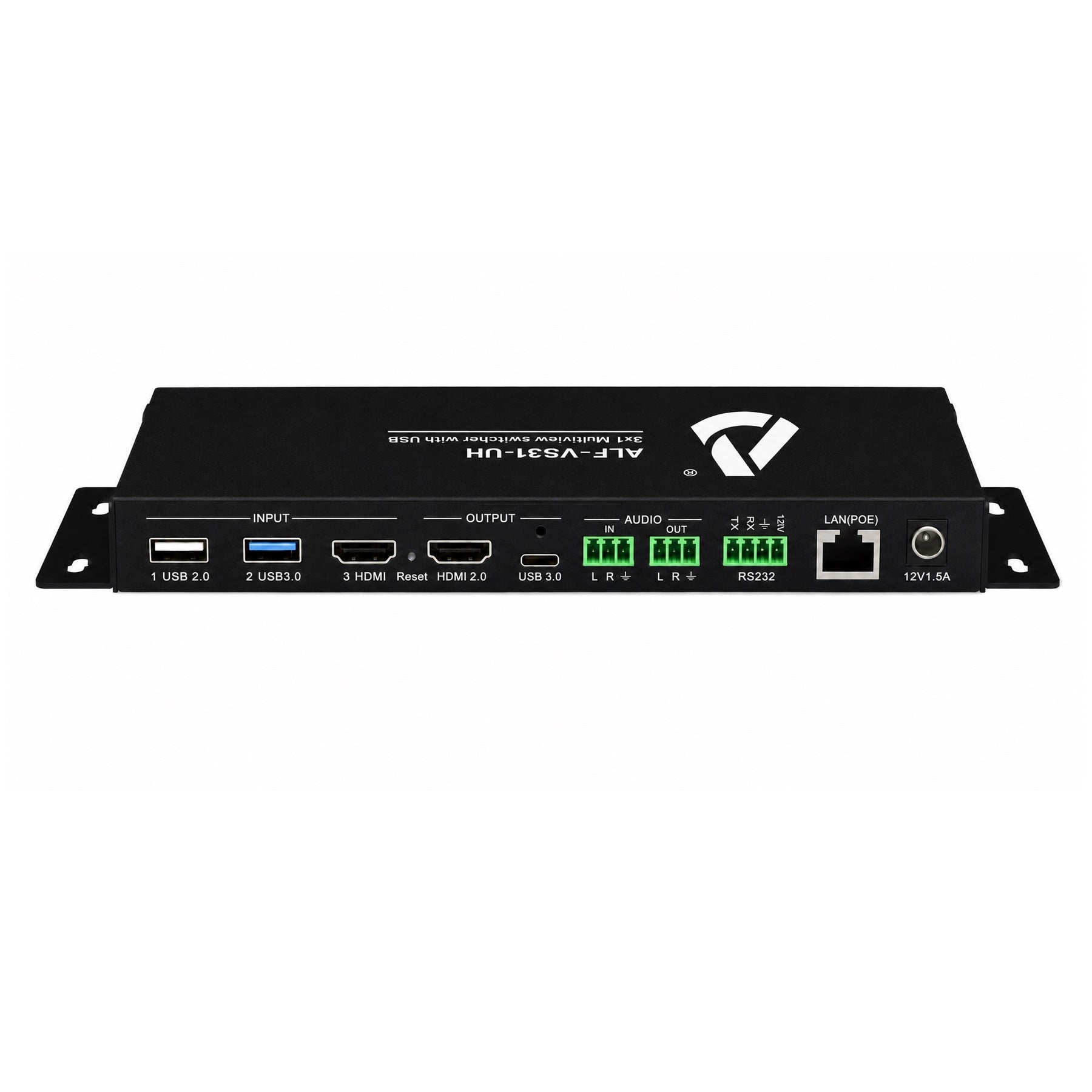 Alfatron VS31-UH - 3x1 Multiview Switcher with USB, rear