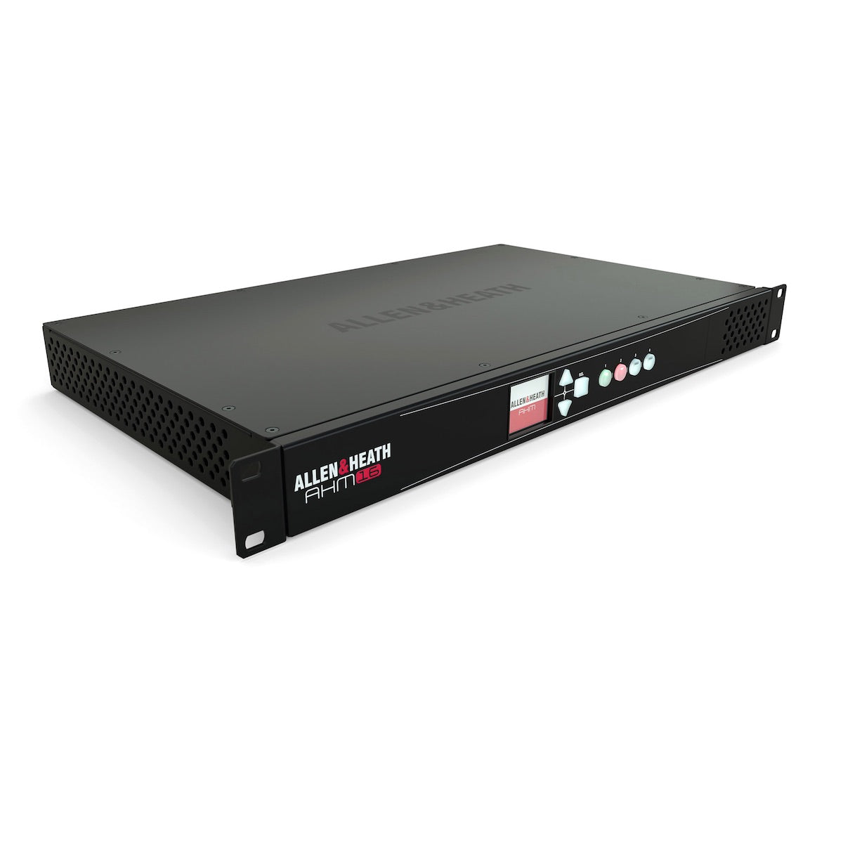 Allen & Heath AHM-16 - 16x16 Audio Matrix Processor, front angle