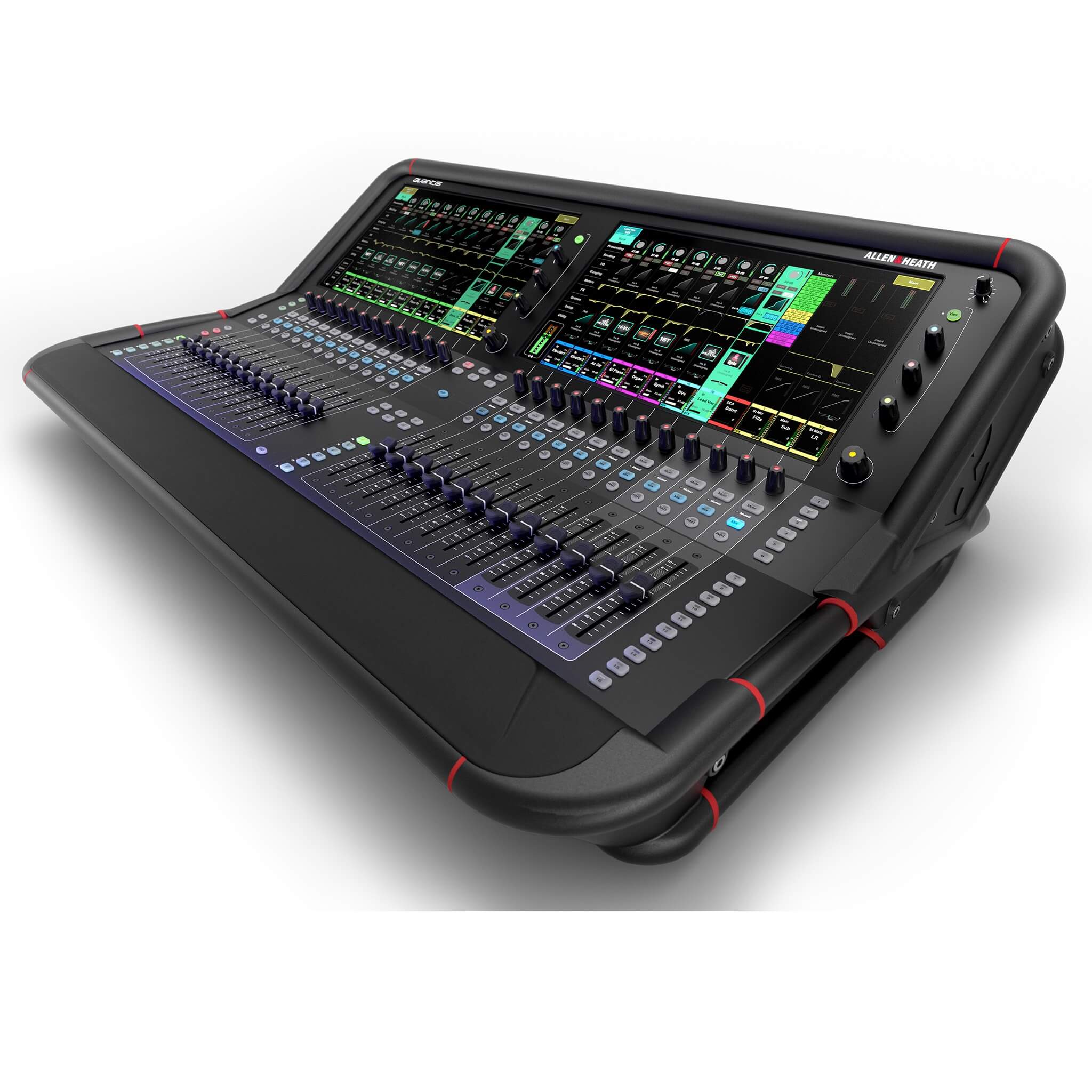 Allen & Heath Avantis - 64-channel 96kHz Digital Mixer with 24 Faders, left angle view