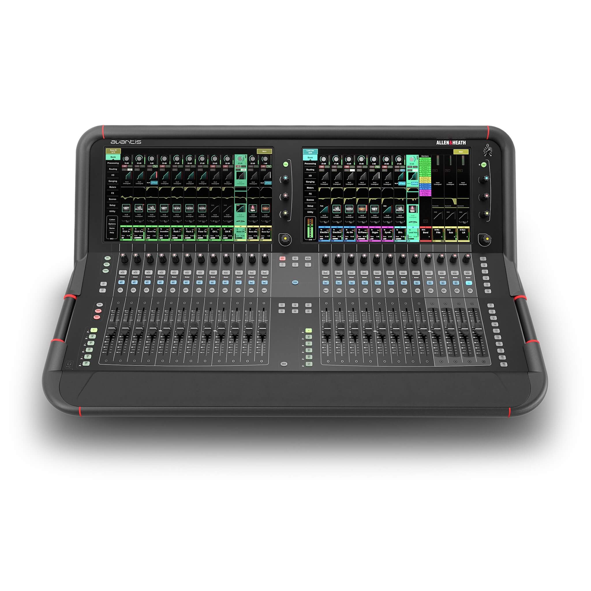 Allen & Heath Avantis - 64-channel 96kHz Digital Mixer with 24 Faders, overhead