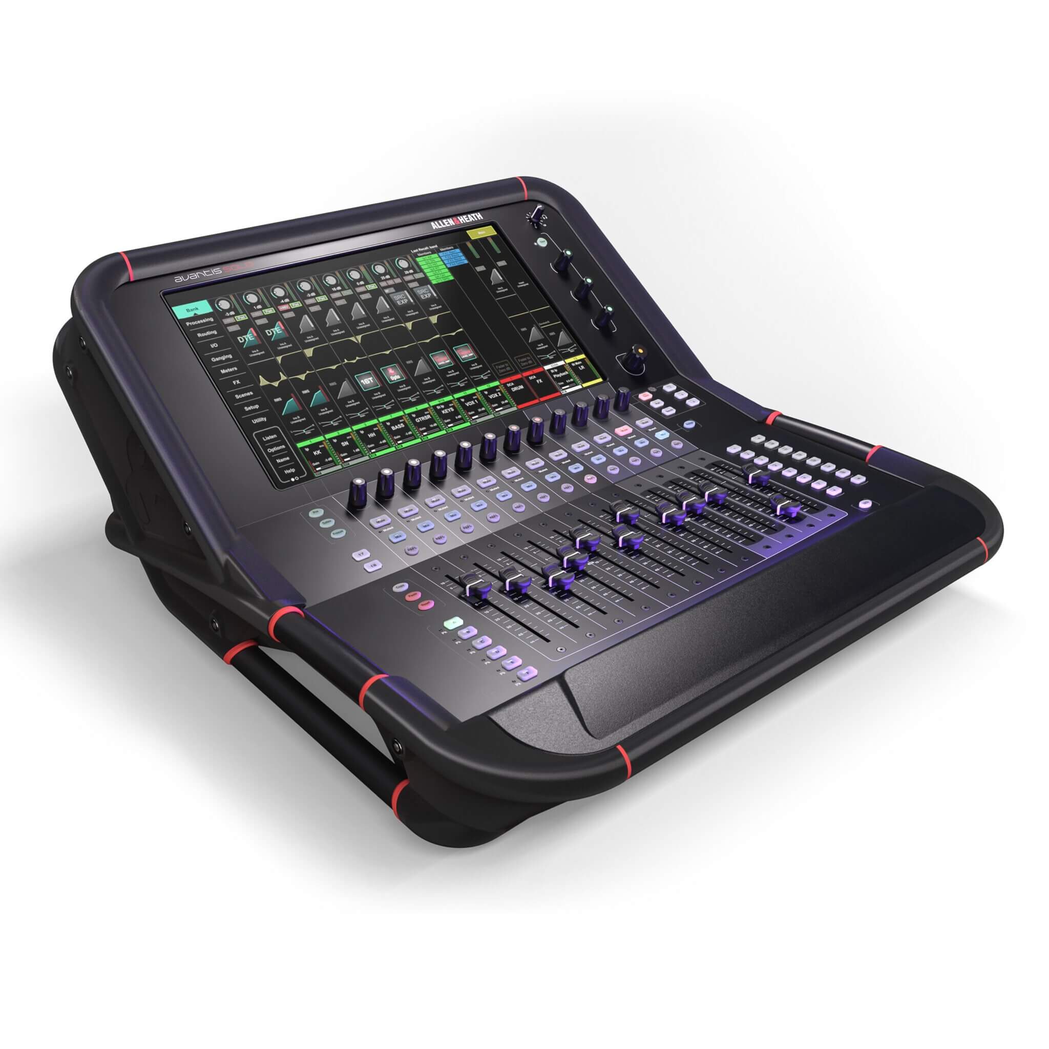 Allen & Heath Avantis Solo - 64-channel 96kHz Digital Mixer, left angle view