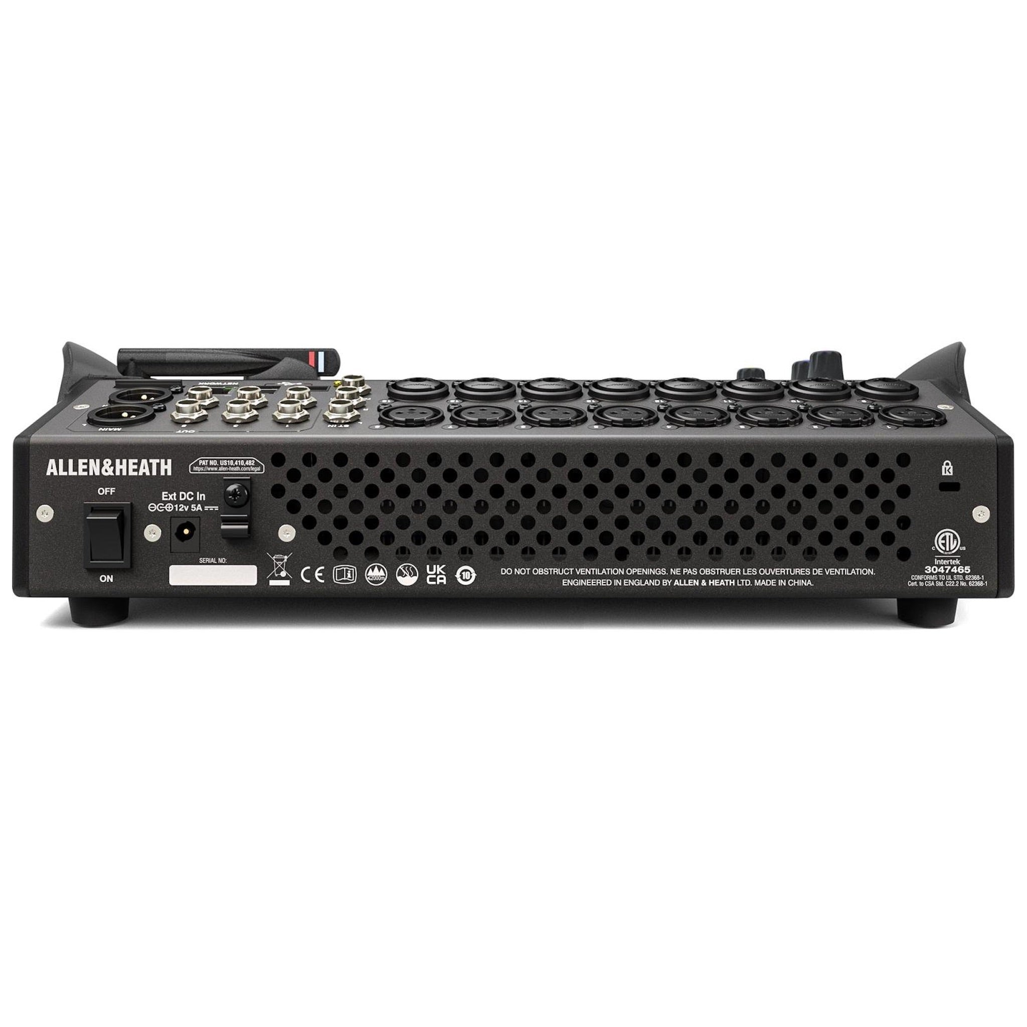 Allen & Heath CQ-18T - Compact 16-Channel Digital Mixer with Wi-Fi, rear