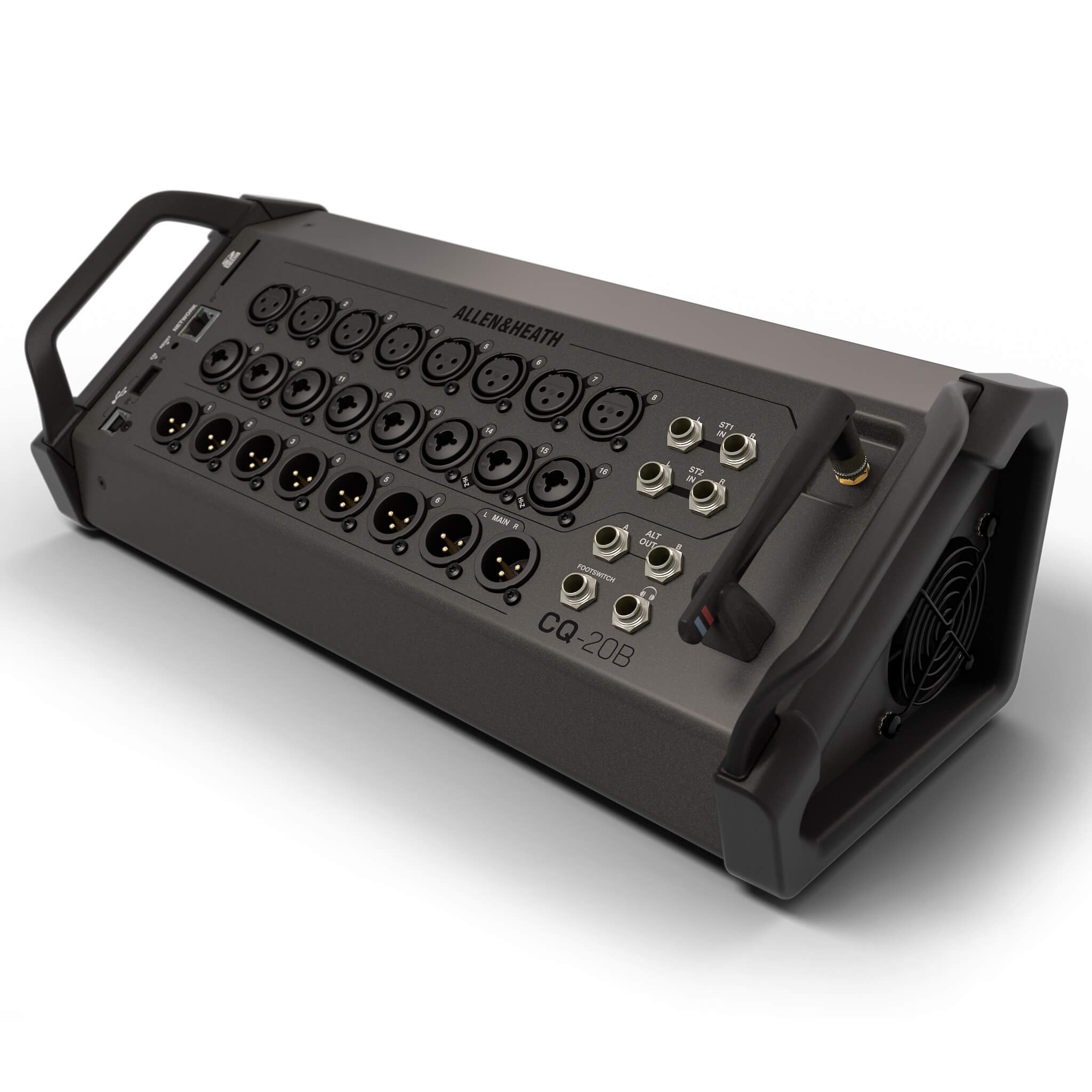 Allen & Heath CQ-20B - Stagebox 16-Channel Digital Mixer with Wi-Fi, angle