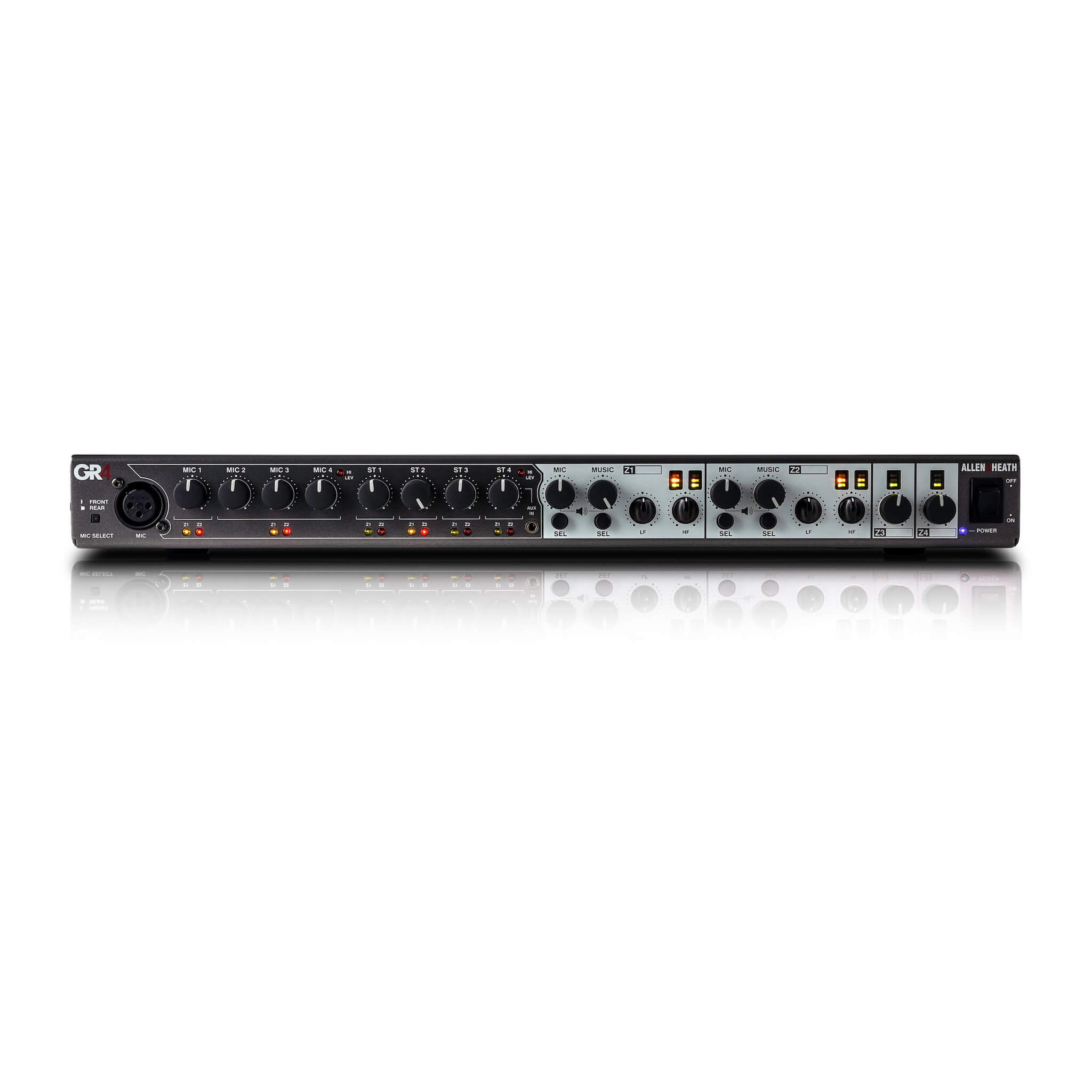 Allen & Heath GR4 - 4 Zone Audio Mixer, front