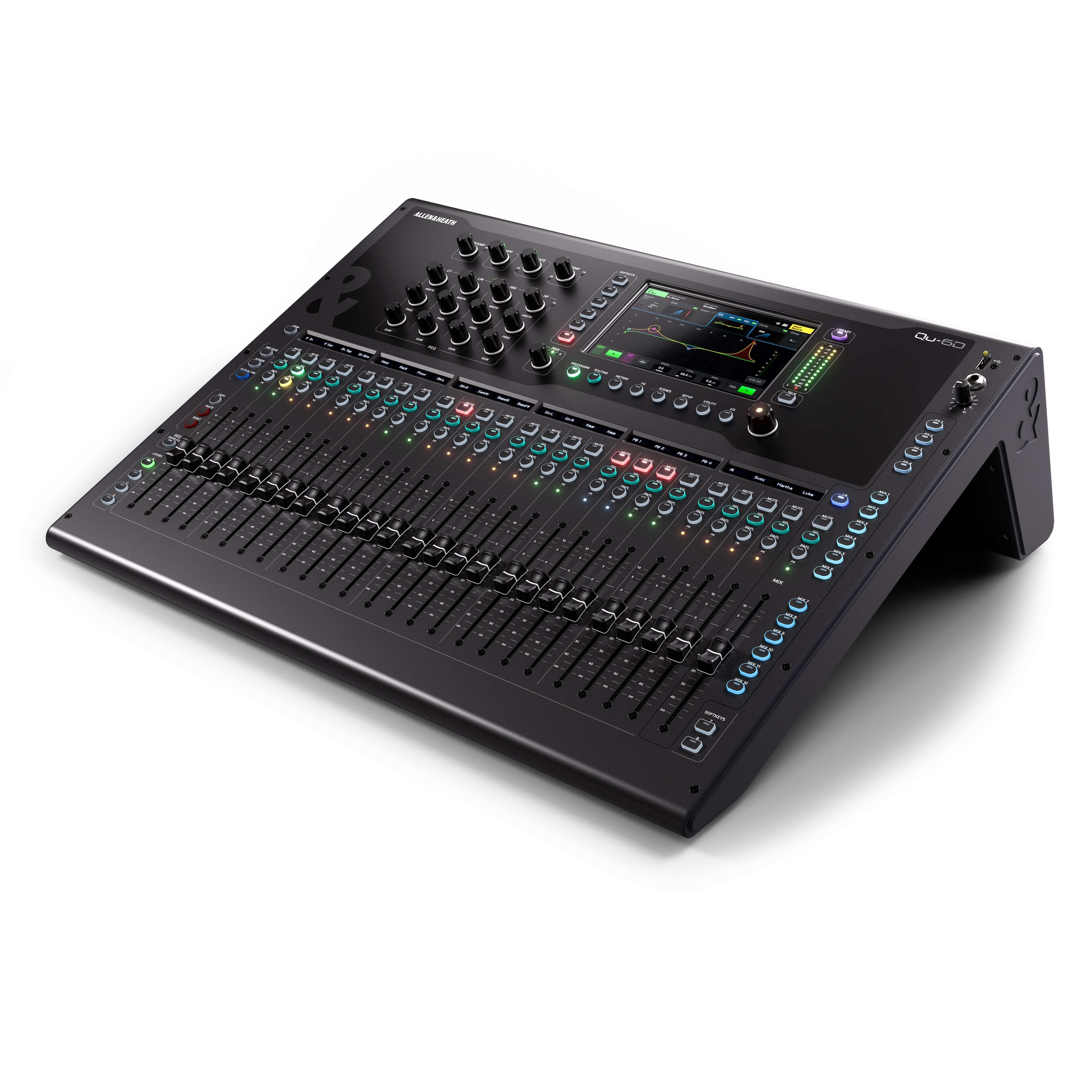 Allen & Heath Qu-6D - 32-Channel 96kHz Digital Mixer with 16x16 Dante, right