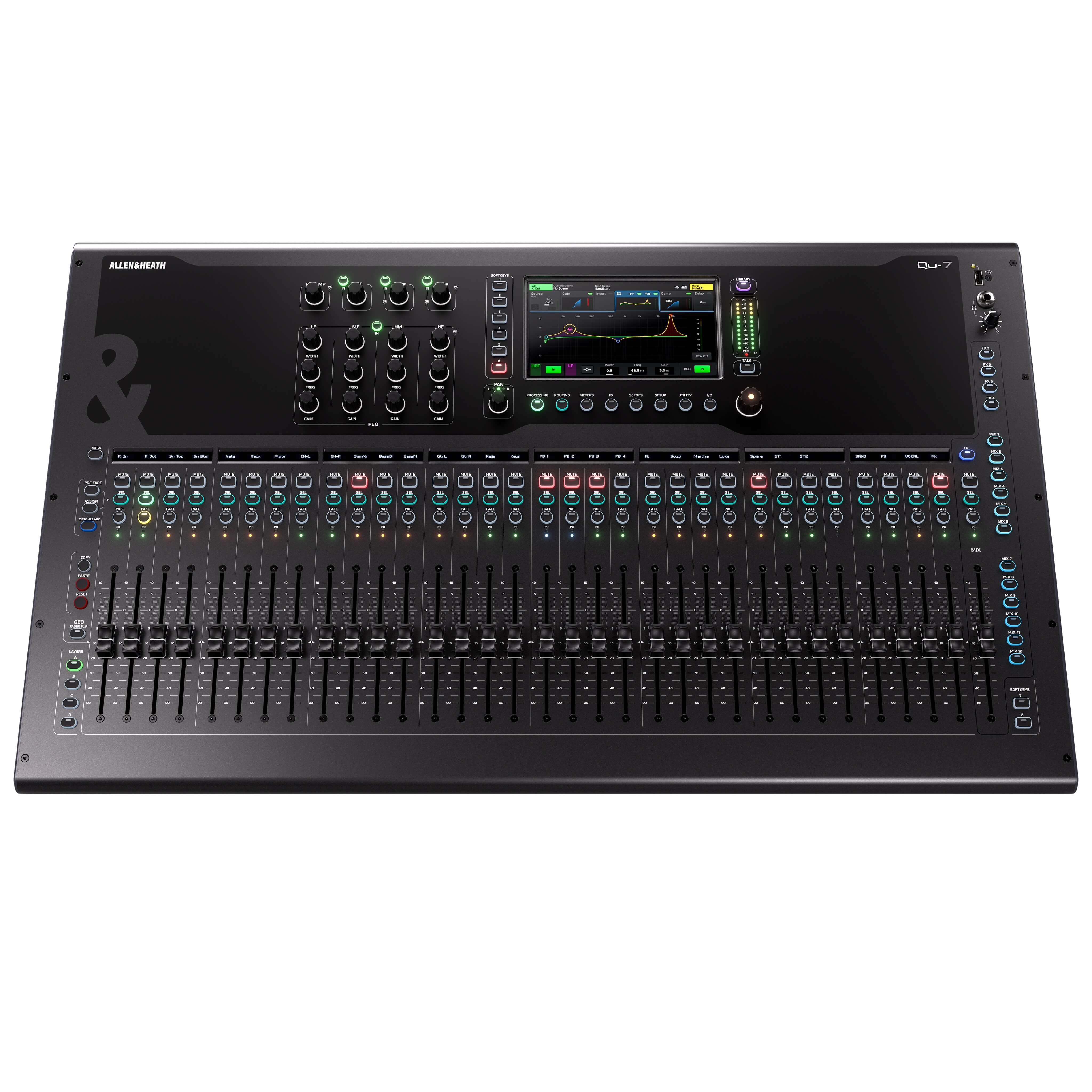 Allen & Heath Qu-7 - 32-Channel 96kHz Digital Mixer, top