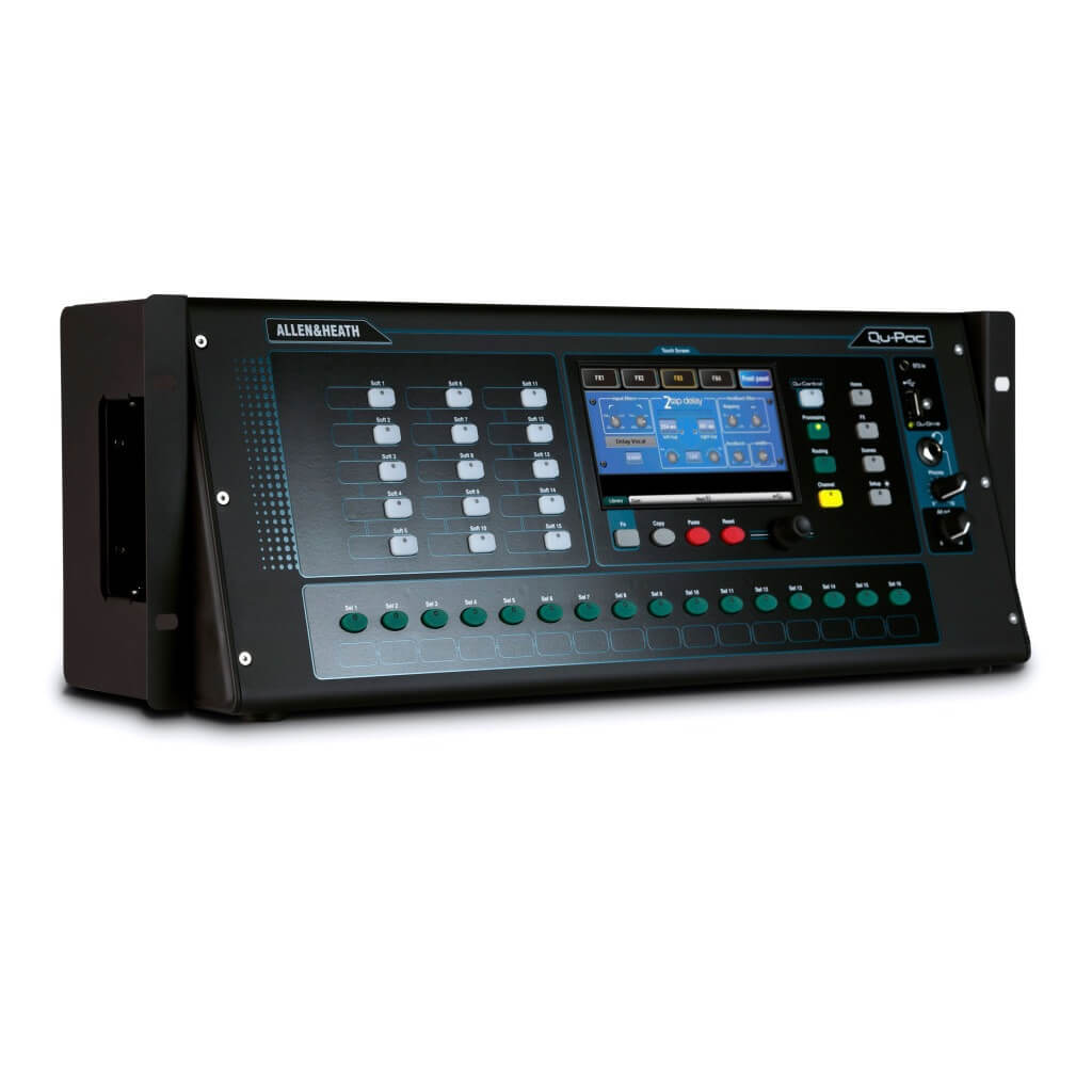 Allen & Heath Qu-Pac - Portable 32-Channel Rackmountable Digital Mixer, right rack mount