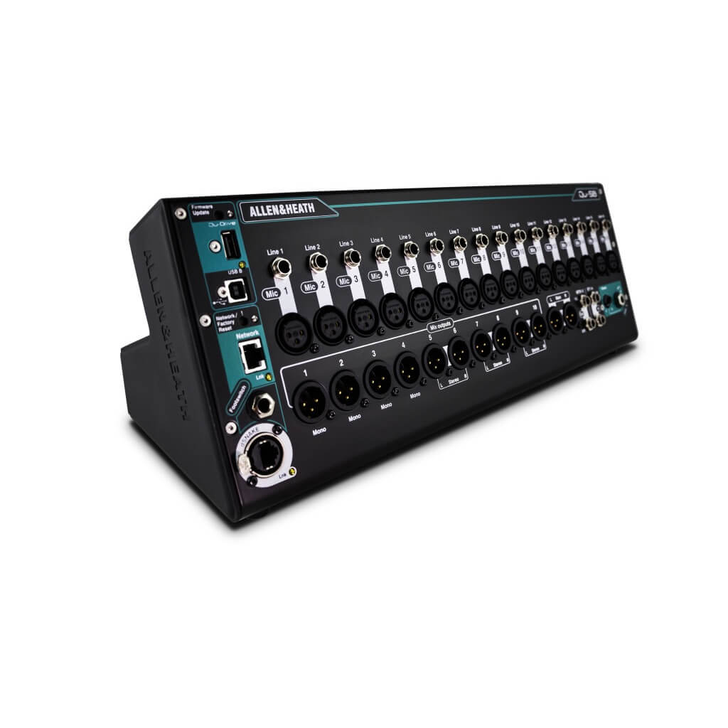 Allen & Heath Qu-SB - Portable 32-Channel Rackmountable Digital Mixer, 3 quarter view right