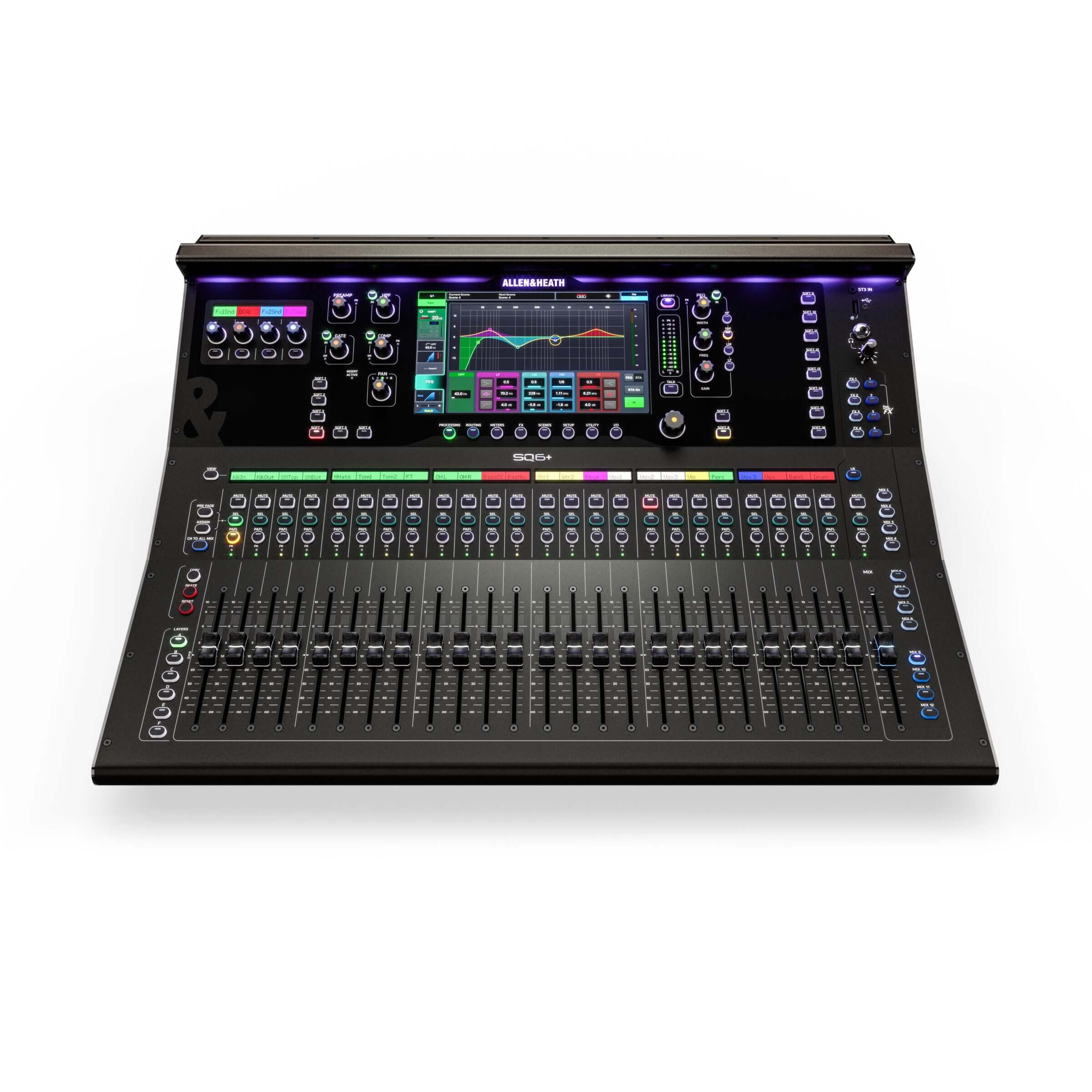 Allen & Heath SQ6+ - 48-ch Digital Mixer with RackUltra FX and 25 Faders, top