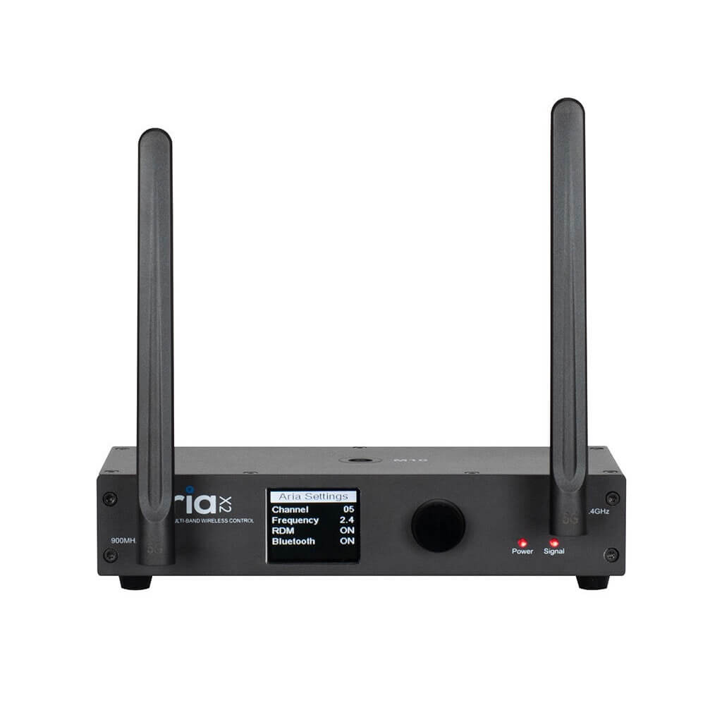 Elation Aria X2 Transceiver - Single Universe Wireless DMX Transceiver, front