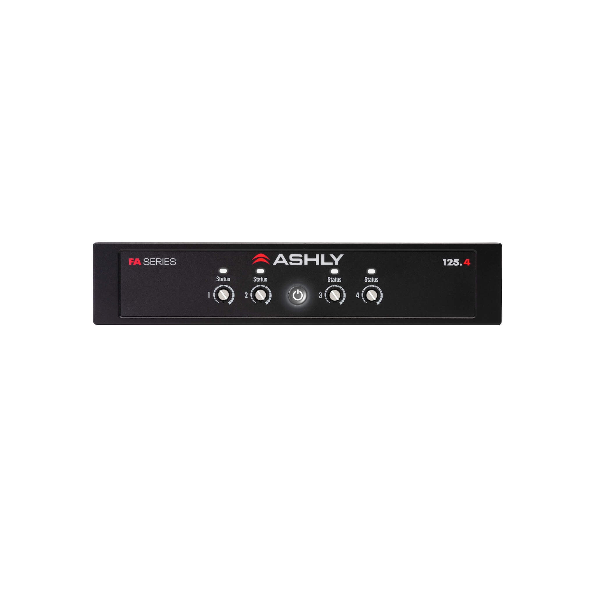 Ashly FA125.4 - 4-Ch x 125W or 25V/70V High-Density Power Amplifier, front