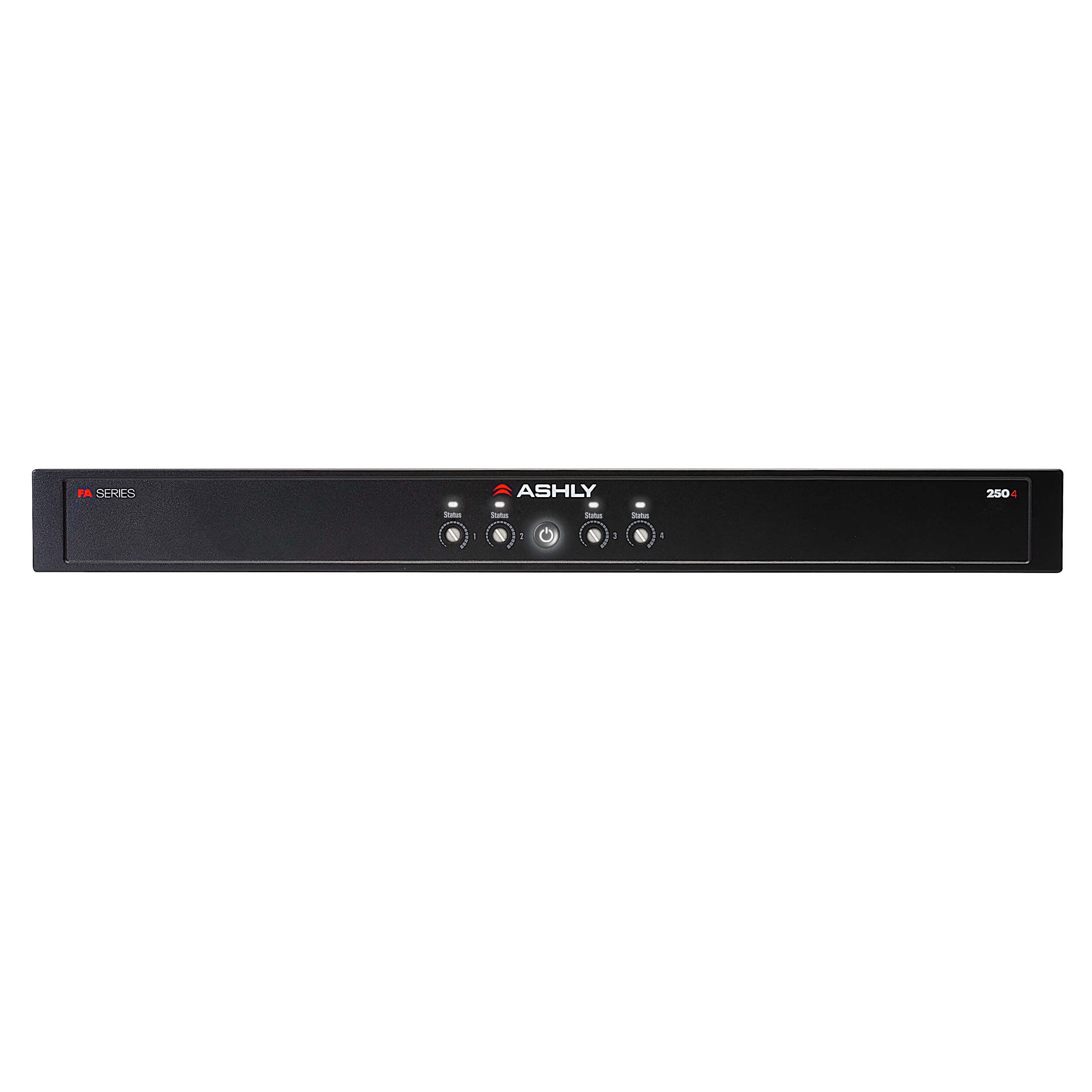 Ashly FA250.4 - 4-Ch x 250W or 70V High-Density Power Amplifier, front