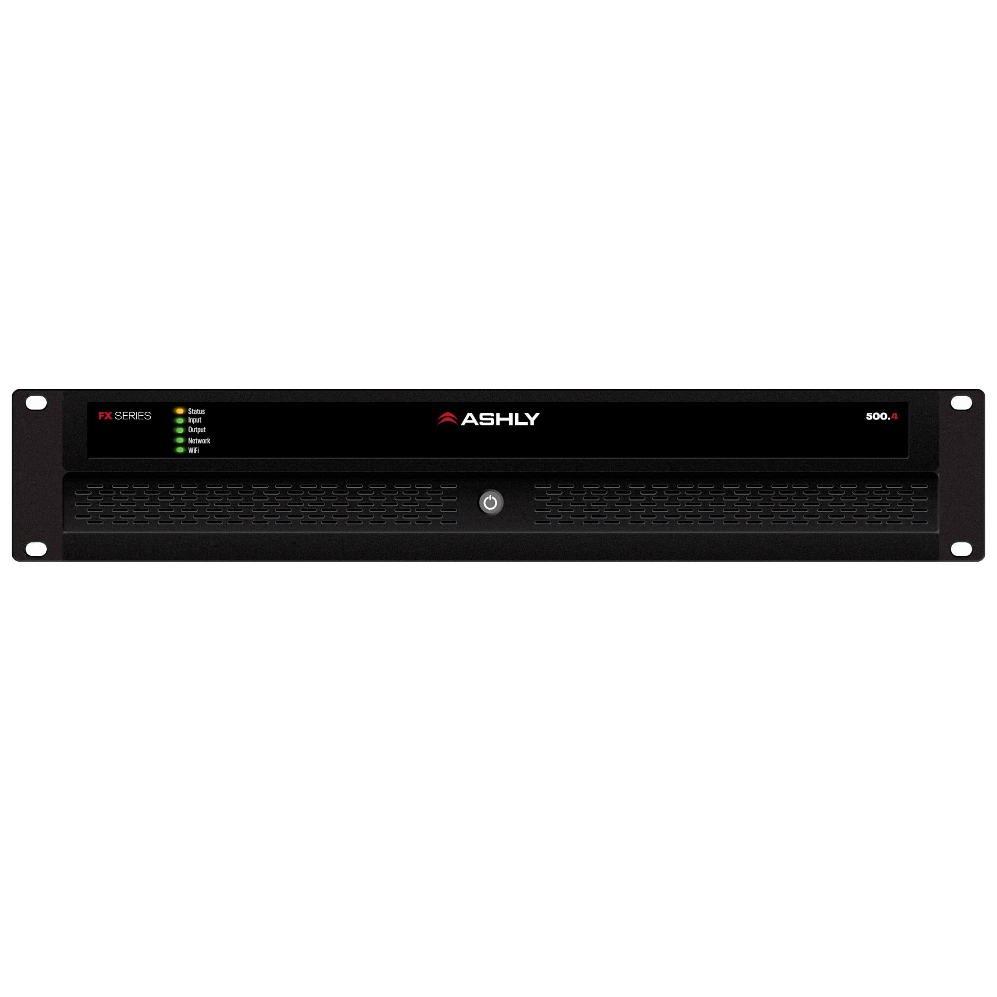 Ashly FX500.4 - 4-Ch x 500W or 70V Power Amplifier with DSP, front