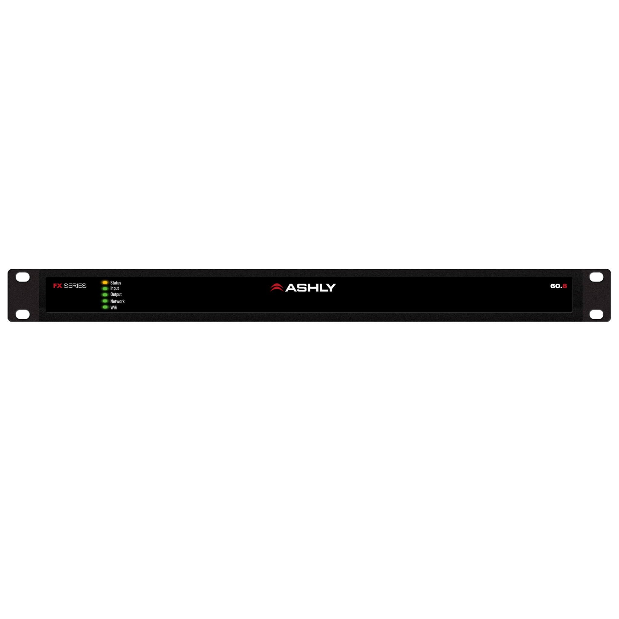 Ashly FX60.8 - 8-Ch x 60W or 70V Power Amplifier with DSP, front