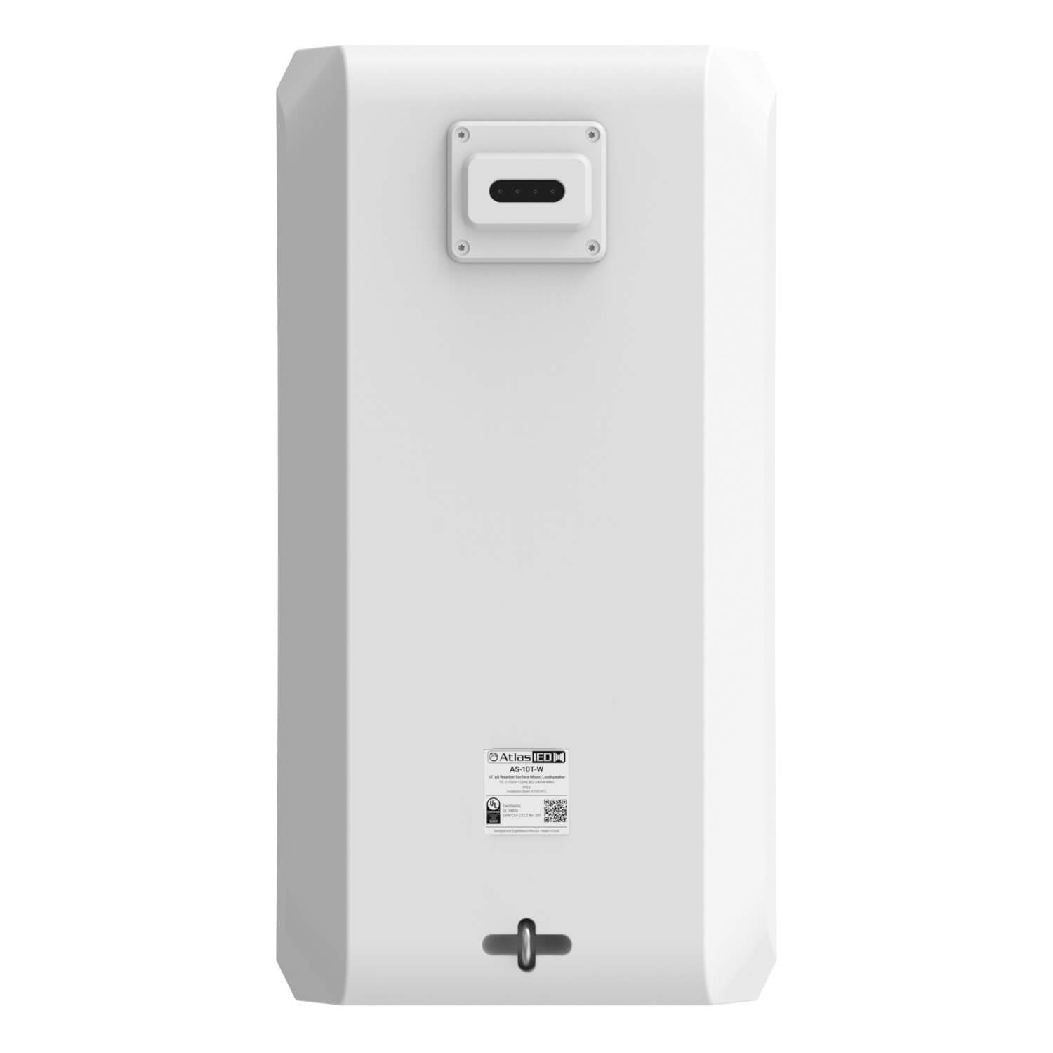 AtlasIED AS-10T - 10-in 2-Way Surface-Mount Passive Loudspeaker, rear with cover