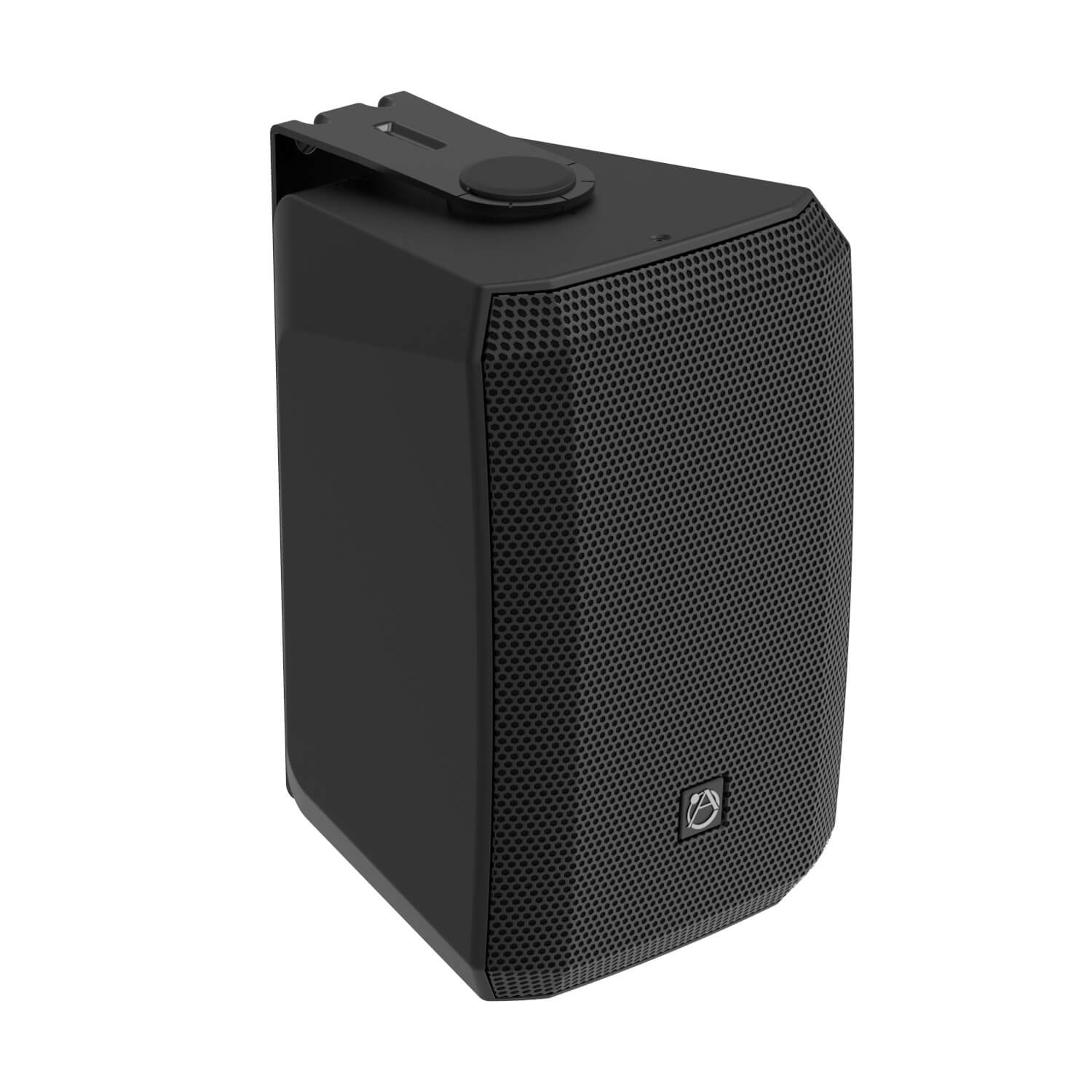 AtlasIED AS-5T - 5.25-in 2-Way Surface-Mount Passive Loudspeaker, angle black