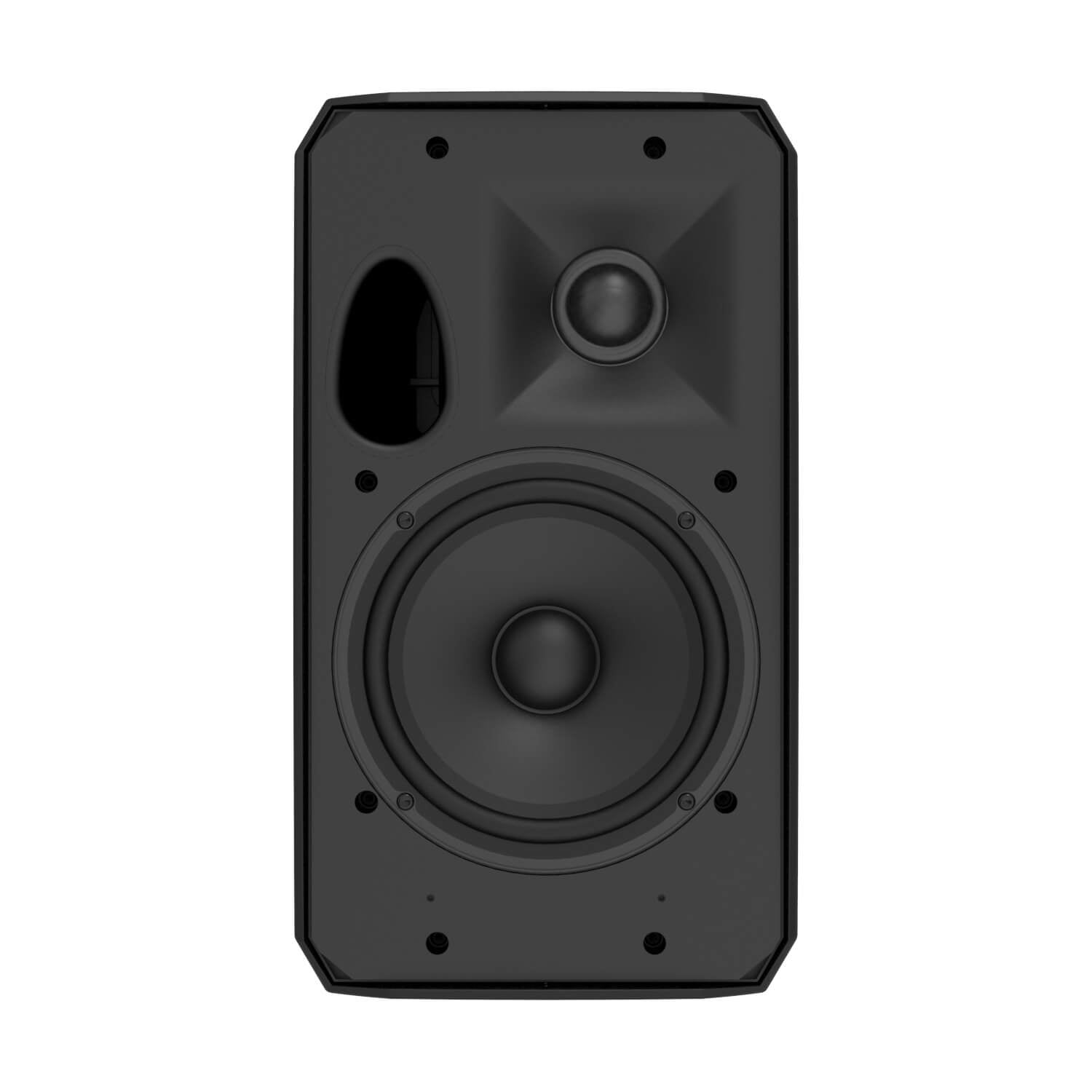AtlasIED AS-6T - 6-in 2-Way Surface-Mount Passive Loudspeaker, front no grille