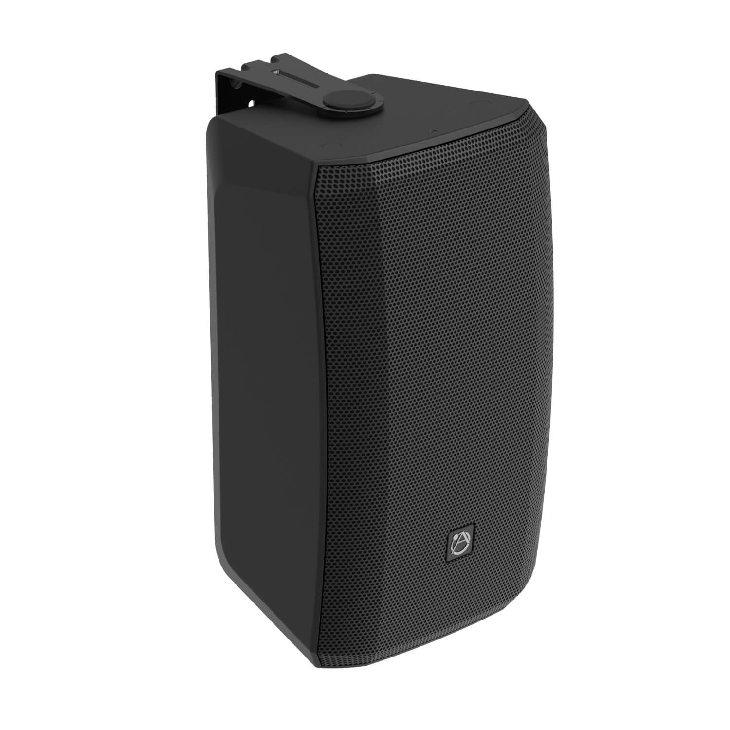 AtlasIED AS-8T - 8-in 2-Way Surface-Mount Passive Loudspeaker, angle black