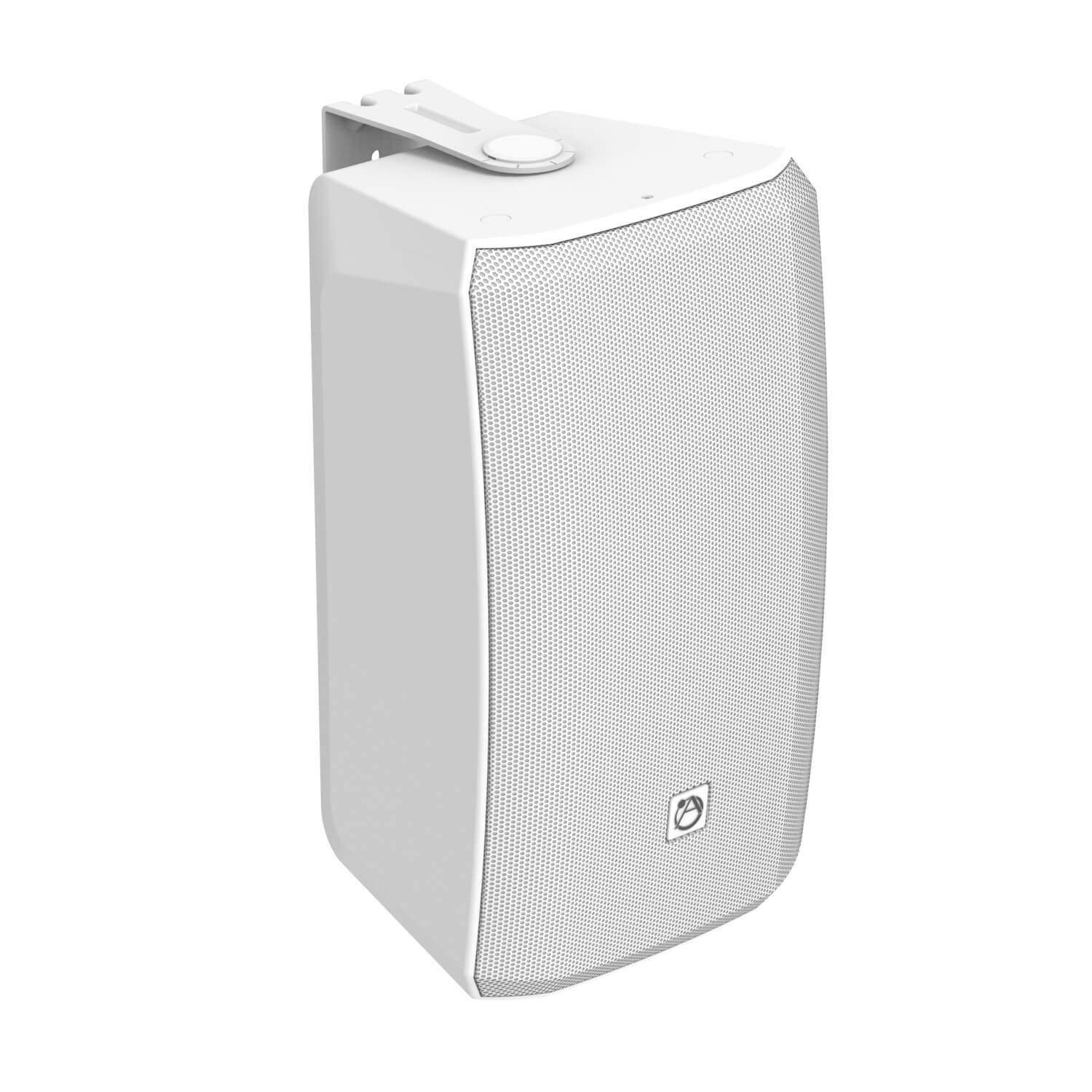 AtlasIED AS-8T - 8-in 2-Way Surface-Mount Passive Loudspeaker, angle white