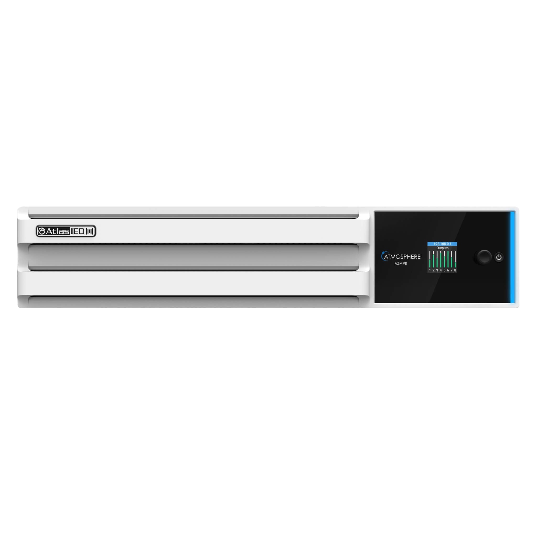 AtlasIED AZMP8 - Atmosphere 8-Zone Signal Processor with 1200W Amplifier, front
