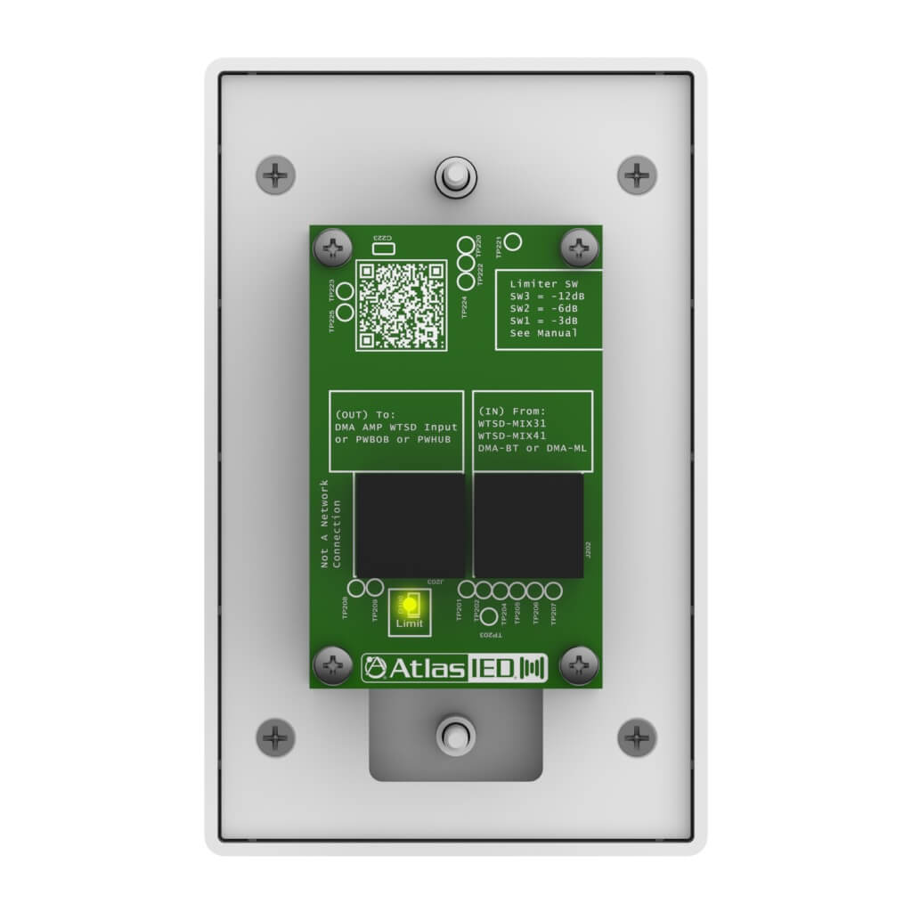 AtlasIED DMA-BT - Bluetooth Audio Receiver Wall Plate, rear